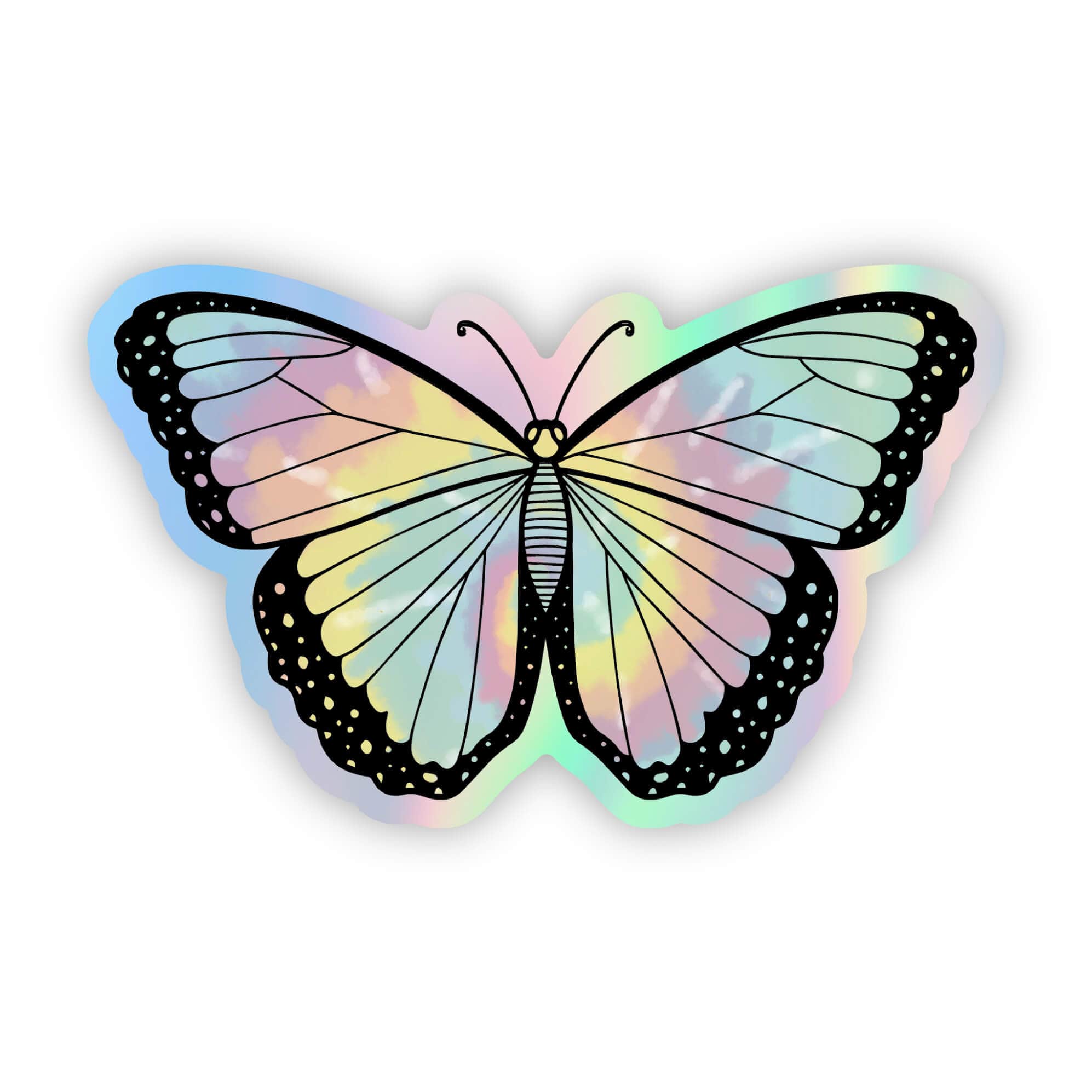  Holographic Tie Dye Butterfly Sticker、mySite、ghnorth