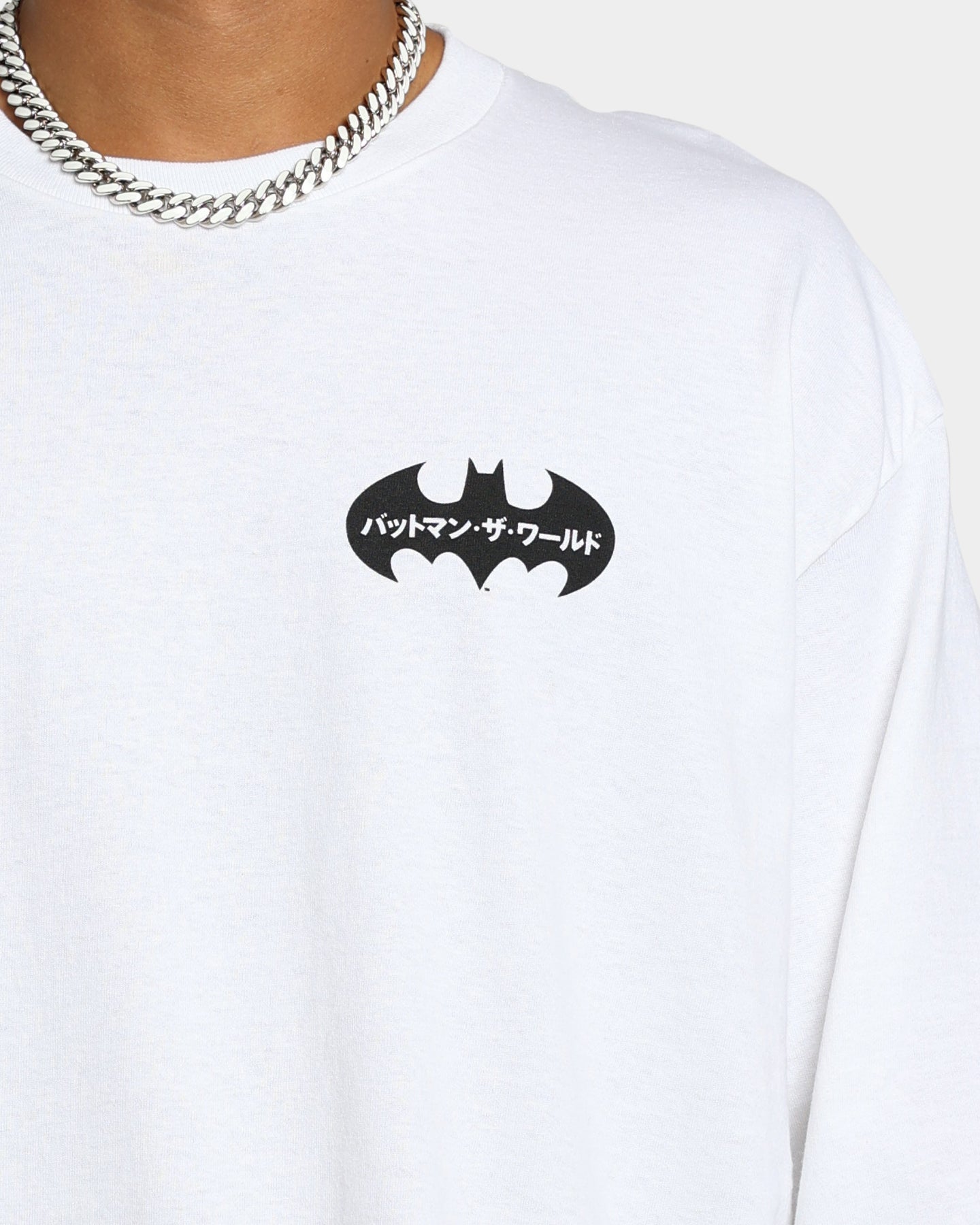 Goat Crew x Batman Batman The World Japan Long Sleeve T-Shirt White、mySite、zt4zffjzw