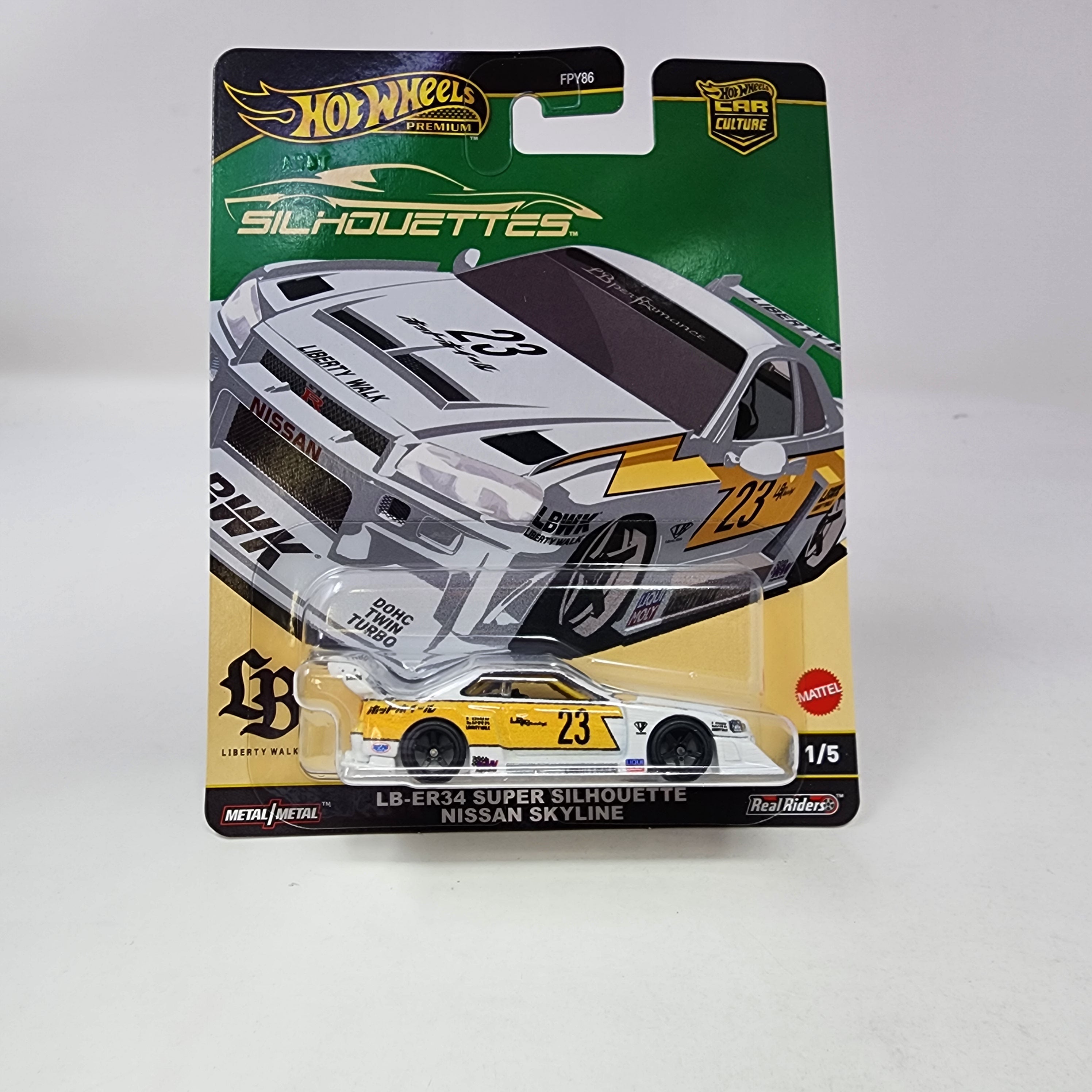 LB-ER34 Super Silhouette Nissan Skyline 1/5 * 2025 Hot Wheels SILHOUETTES Car Culture Case G、mySite、hgirdovlk
