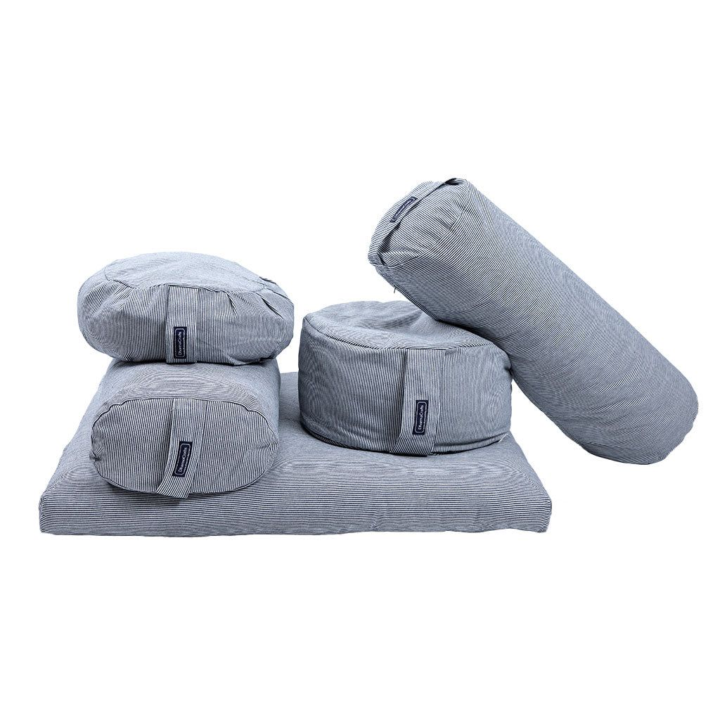 Denim Buckwheat Hull Zafu - COVER ONLY、mySite、topwebapps