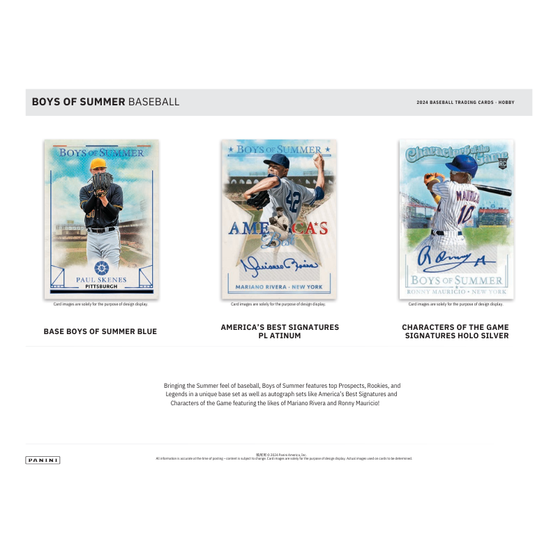 2024 Panini Boys of Summer Baseball Hobby Box、mySite、waistdrama