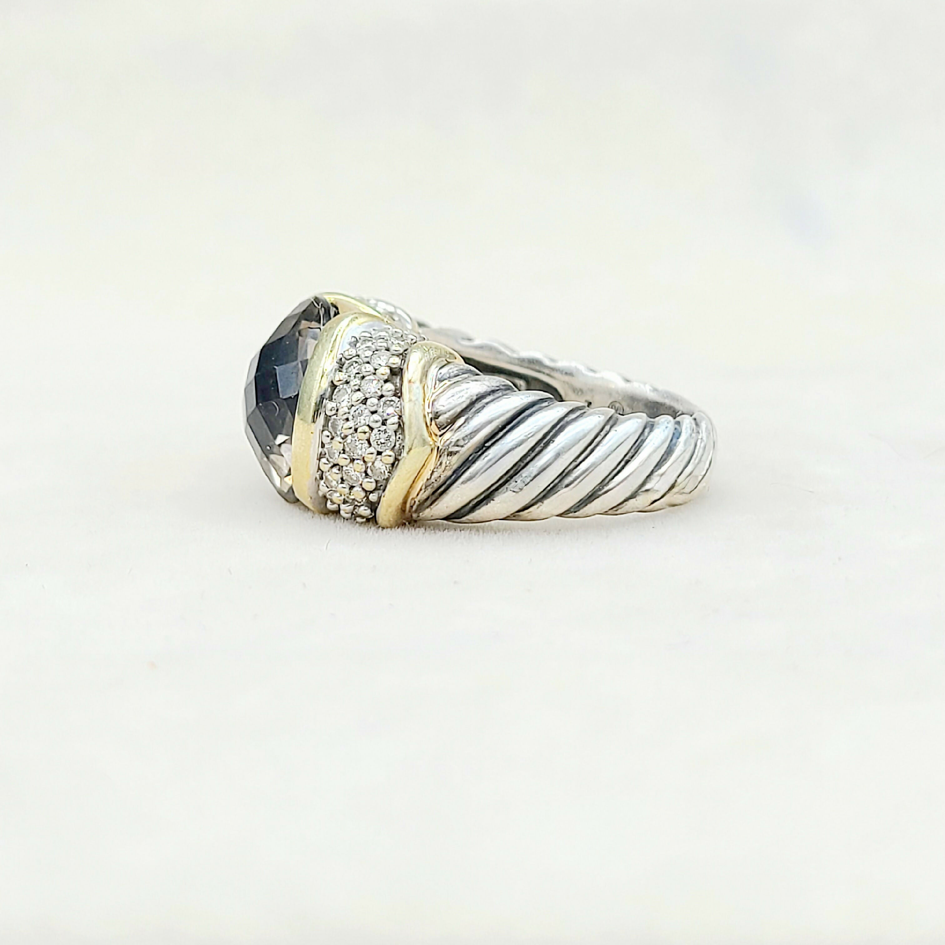 David Yurman Capri Ring Smoky Quartz & Diamonds、mySite、hinf8tx79