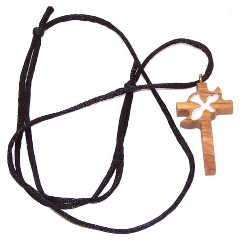 Latin with Pigeon olive wood extra-Smoothed necklace ( 1.2 inches or 3 cm) - Necklace length is adjustable. With Certifi、mySite、topwebapps