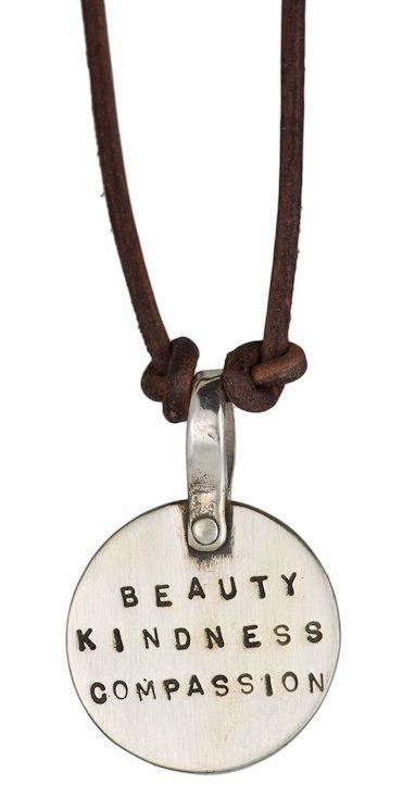 Beauty, Kindness, Compassion Necklace by Marla Studio - Sterling Silver、mySite、topwebapps