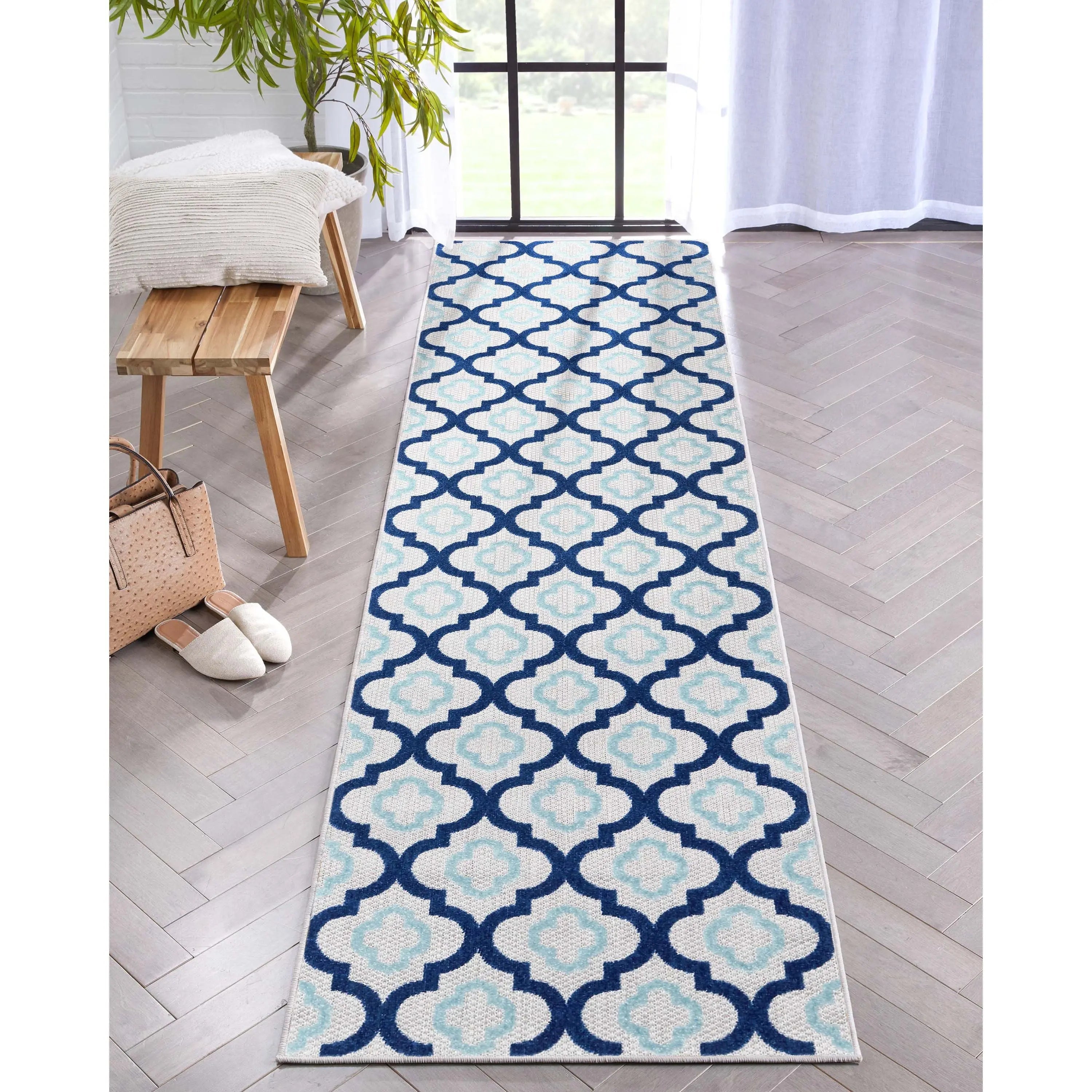 Illuminate Blue Modern Indoor Outdoor Rug、mySite、gigharbornorthrealestate