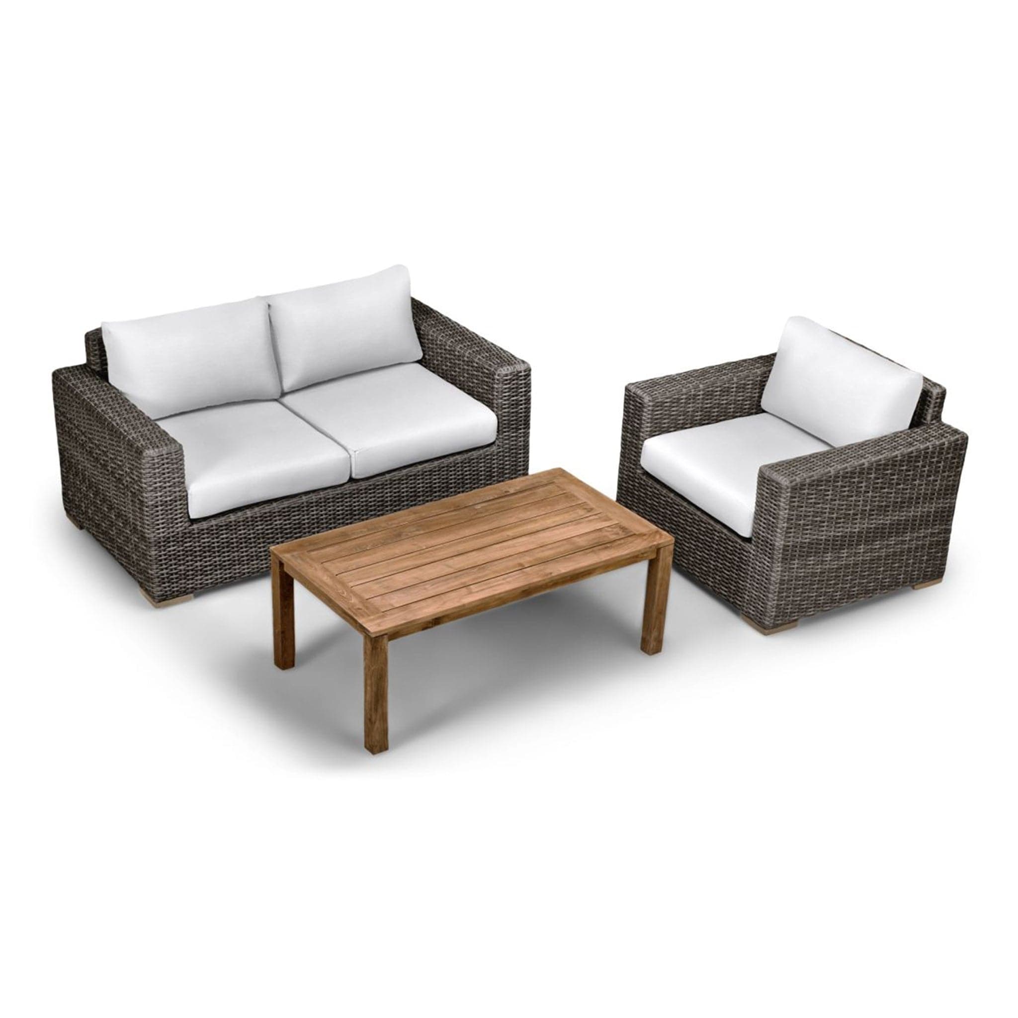 Dune Teak 3 Piece Loveseat Set、mySite、neckold