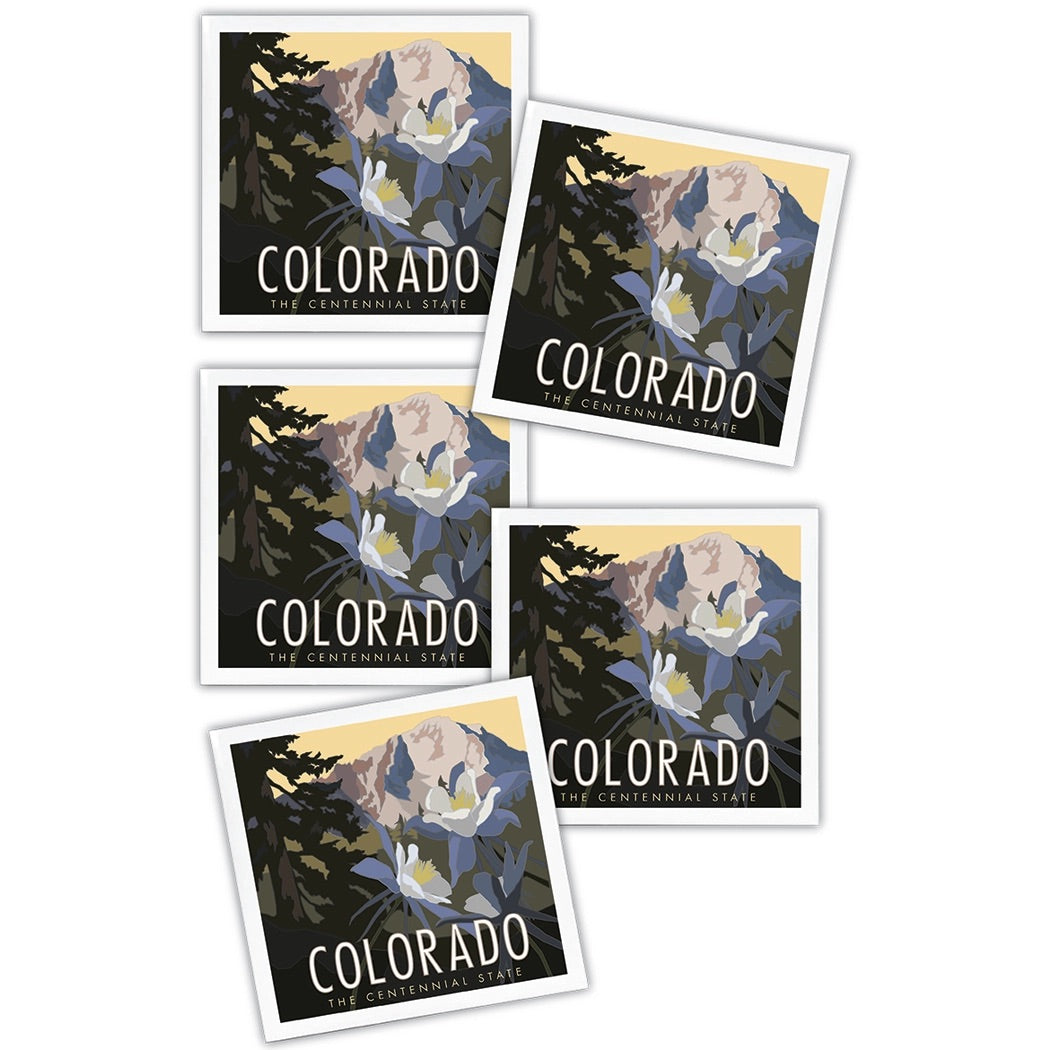 Colorado - The Centennial State - 4.25 x 4.25 Ceramic Coaster、mySite、g9winljtr