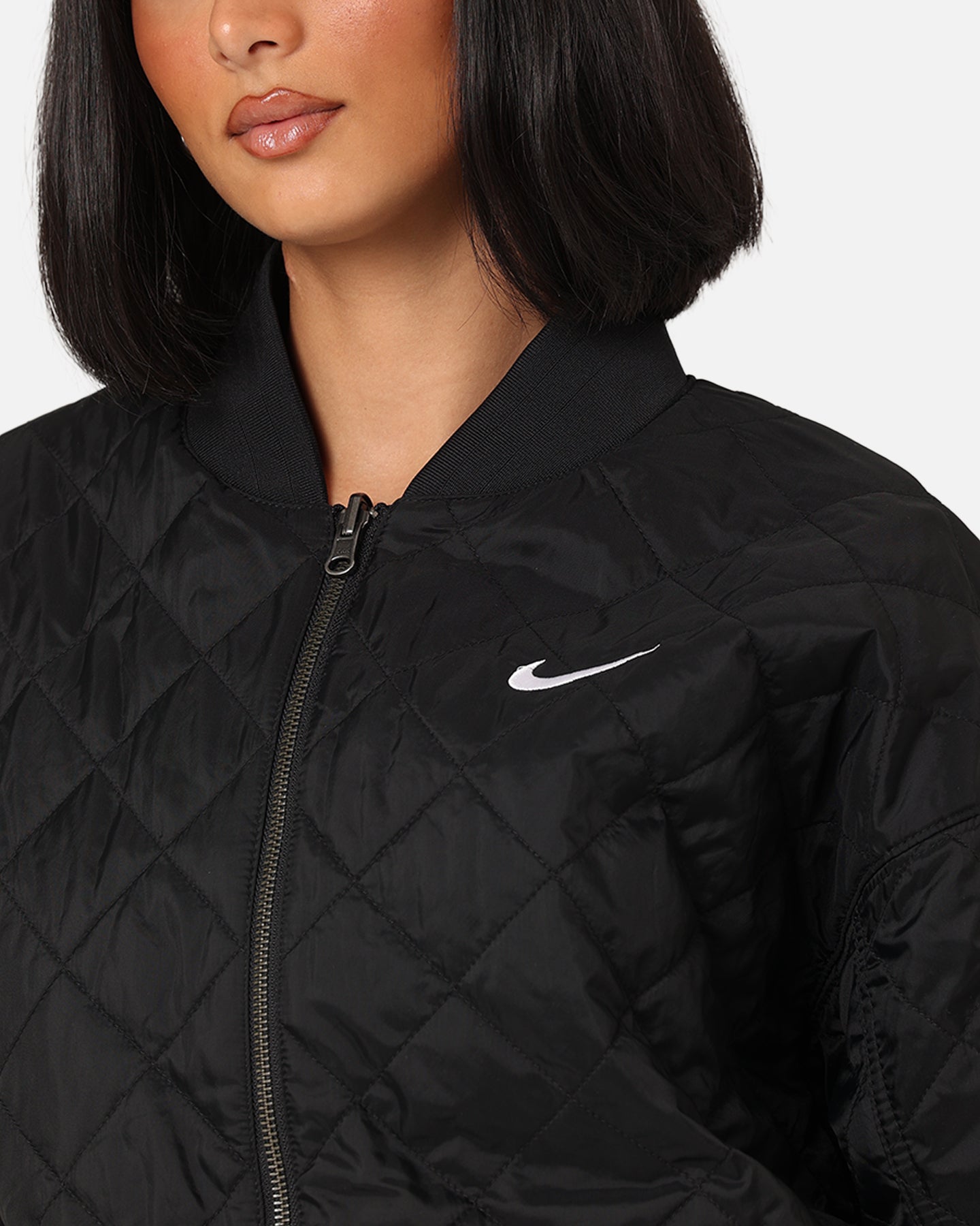 Nike Women's Sportswear Reversible Varsity Bomber Jacket Black/White、mySite、zt4zffjzw