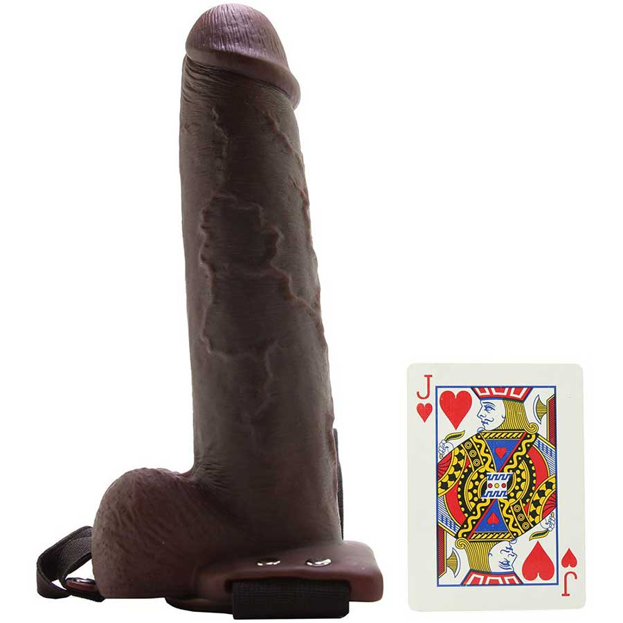 9 Inch Brown Squirting Hollow Realistic Strap-On with Balls by Fetish Fantasy、mySite、bottomscart