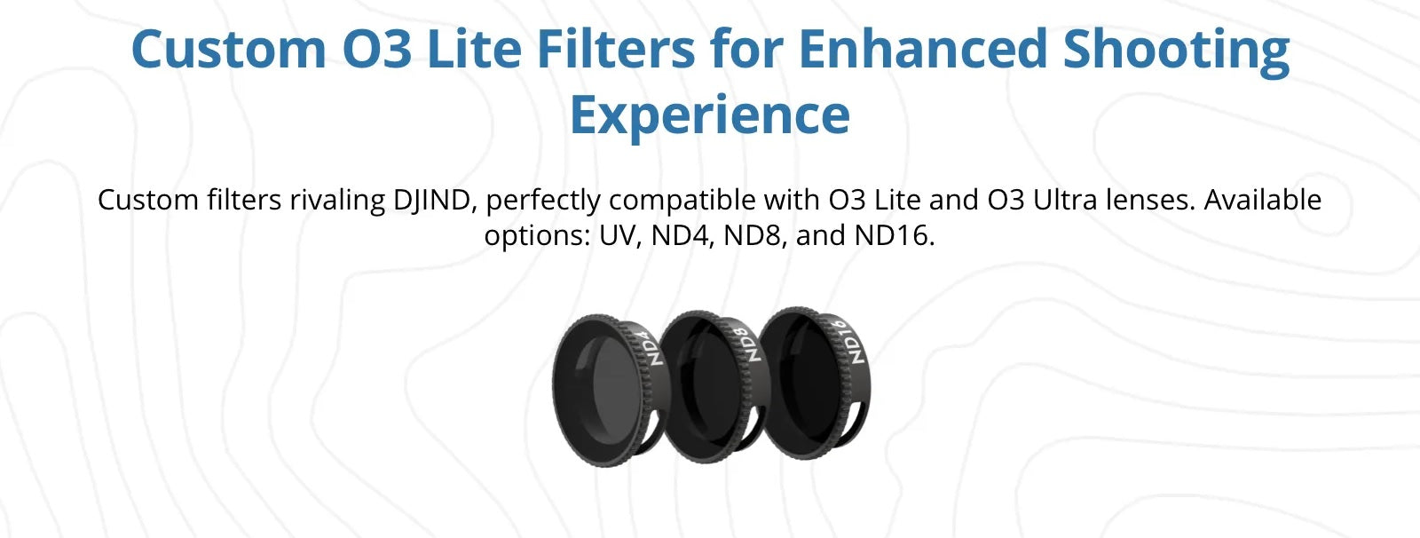 Flywoo Naked DJI O3 Air Unit ND FIlter Set