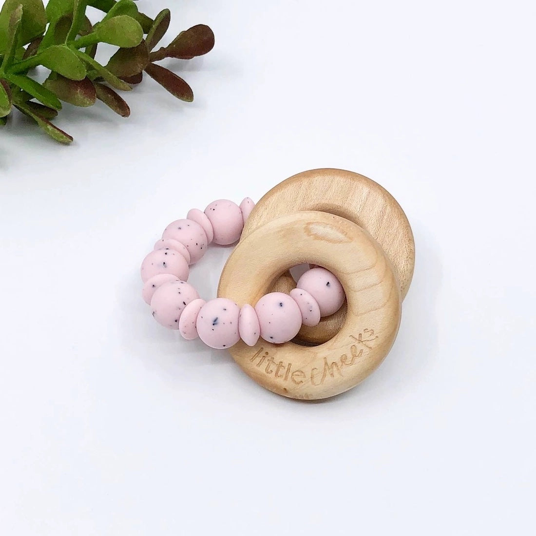 Modern Rattle - Pink Speckle、mySite、g9winljtr