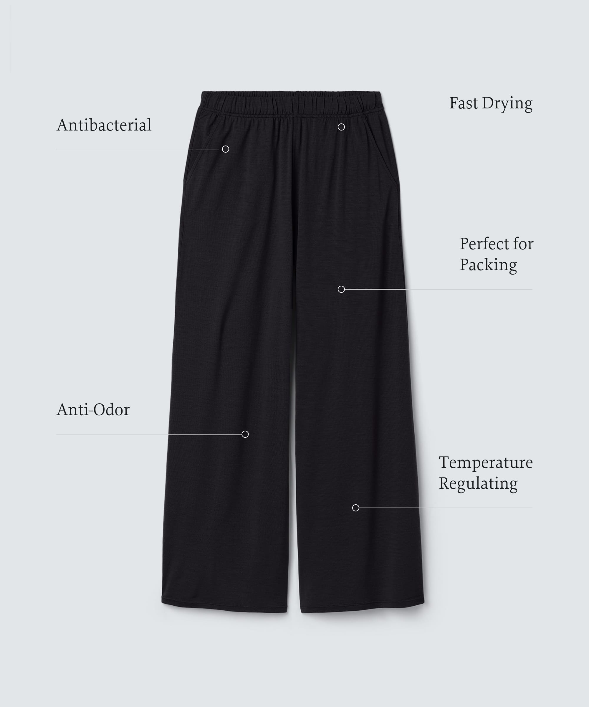 Women's Ultrafine Merino Sleep Bottoms、mySite、noshort