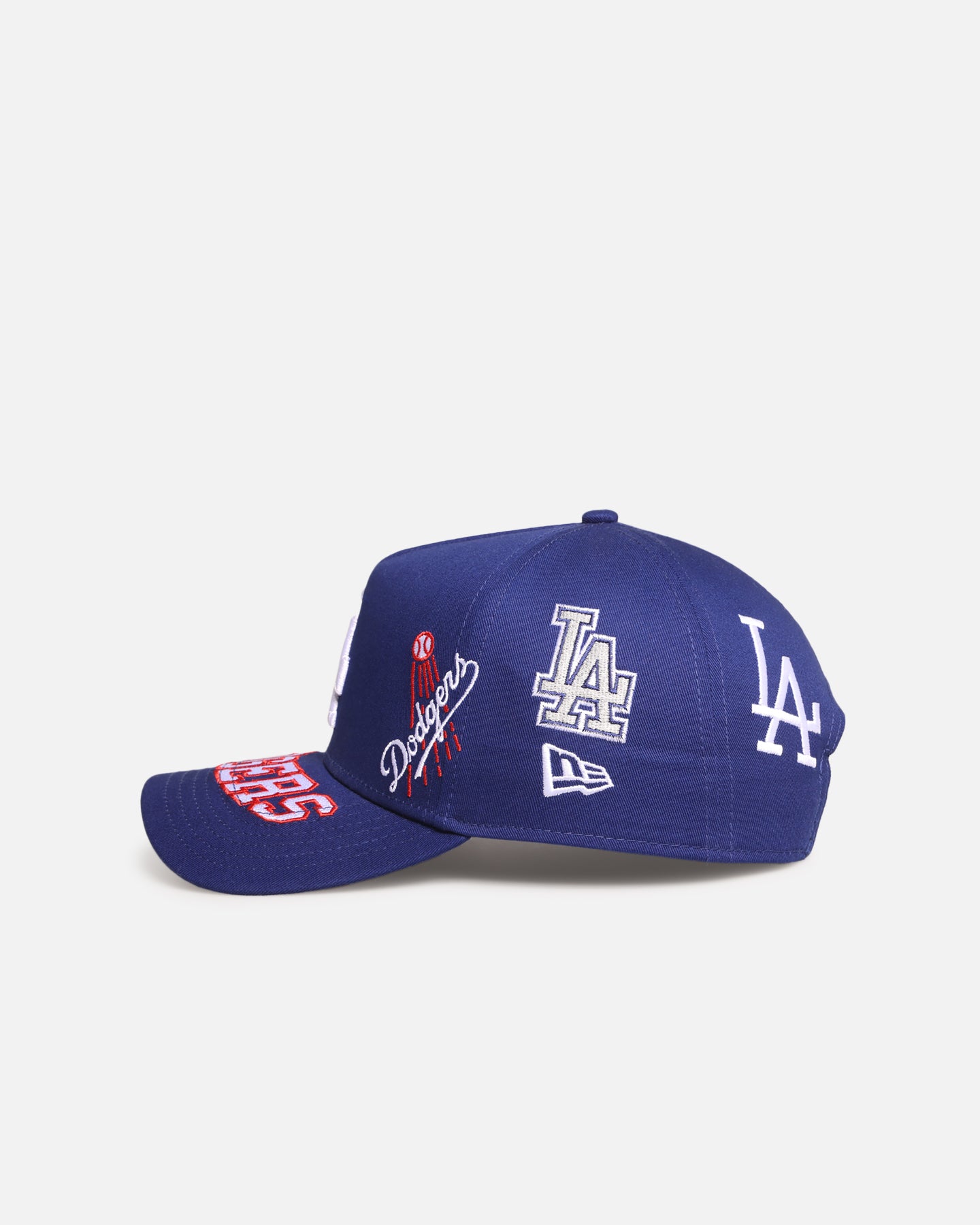 New Era Los Angeles Dodgers 'MLB All Over Logos' 9FORTY A-Frame Snapback Official Team Colour、mySite、zt4zffjzw