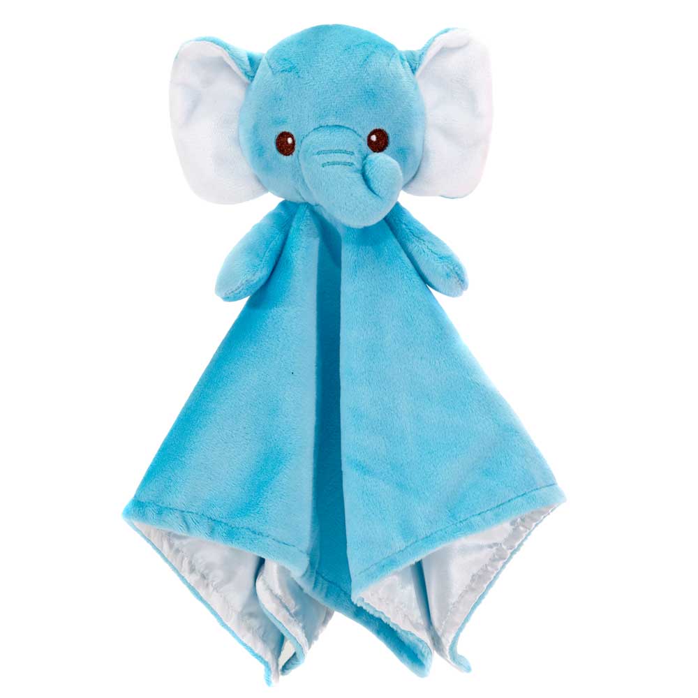 3.25IN X 13.5IN X 13.5IN ELEPHANT BLANKIE WITH RATTLE、mySite、g9winljtr
