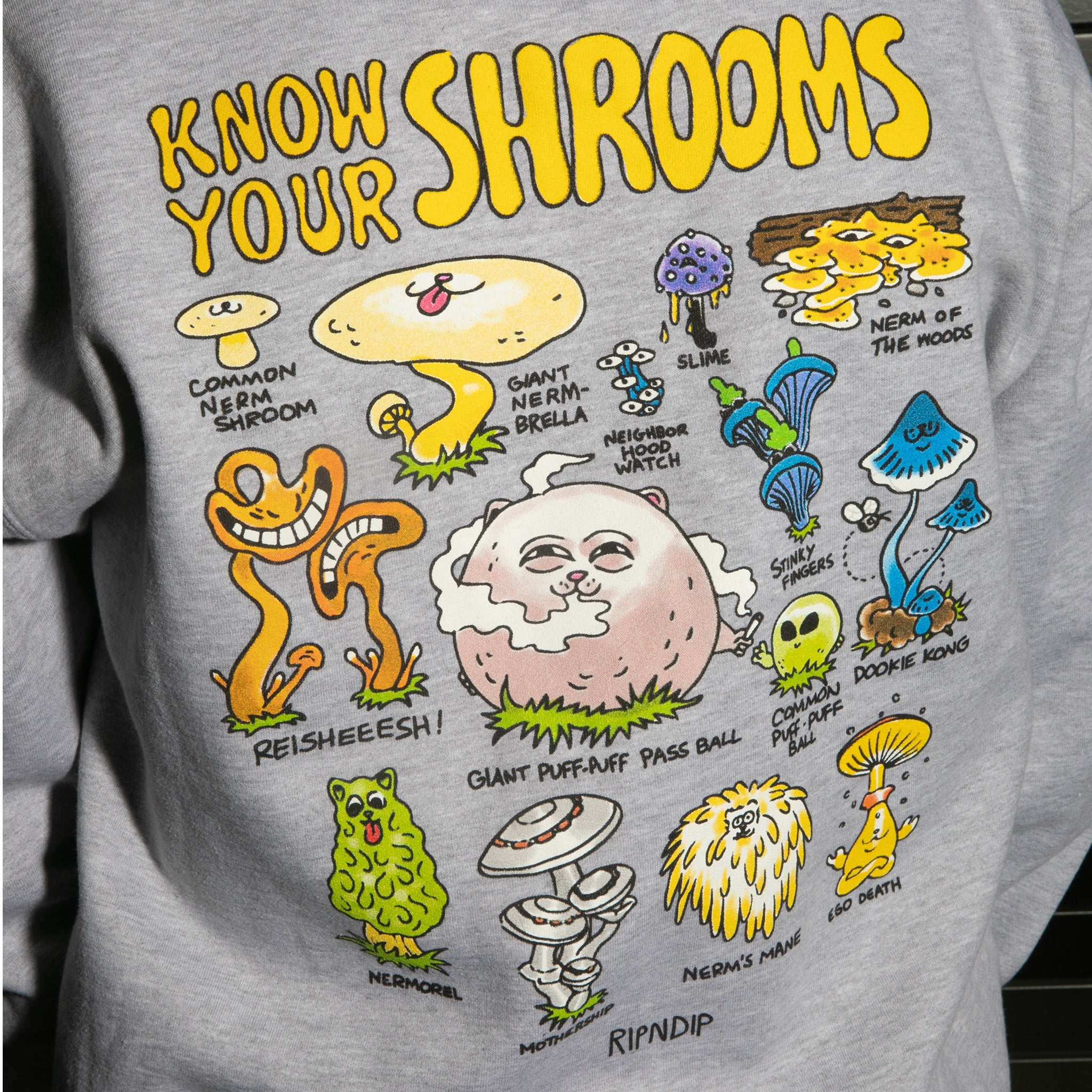  Know Ur Shrooms Hoodie (Ash Heather)、mySite、merchandisen