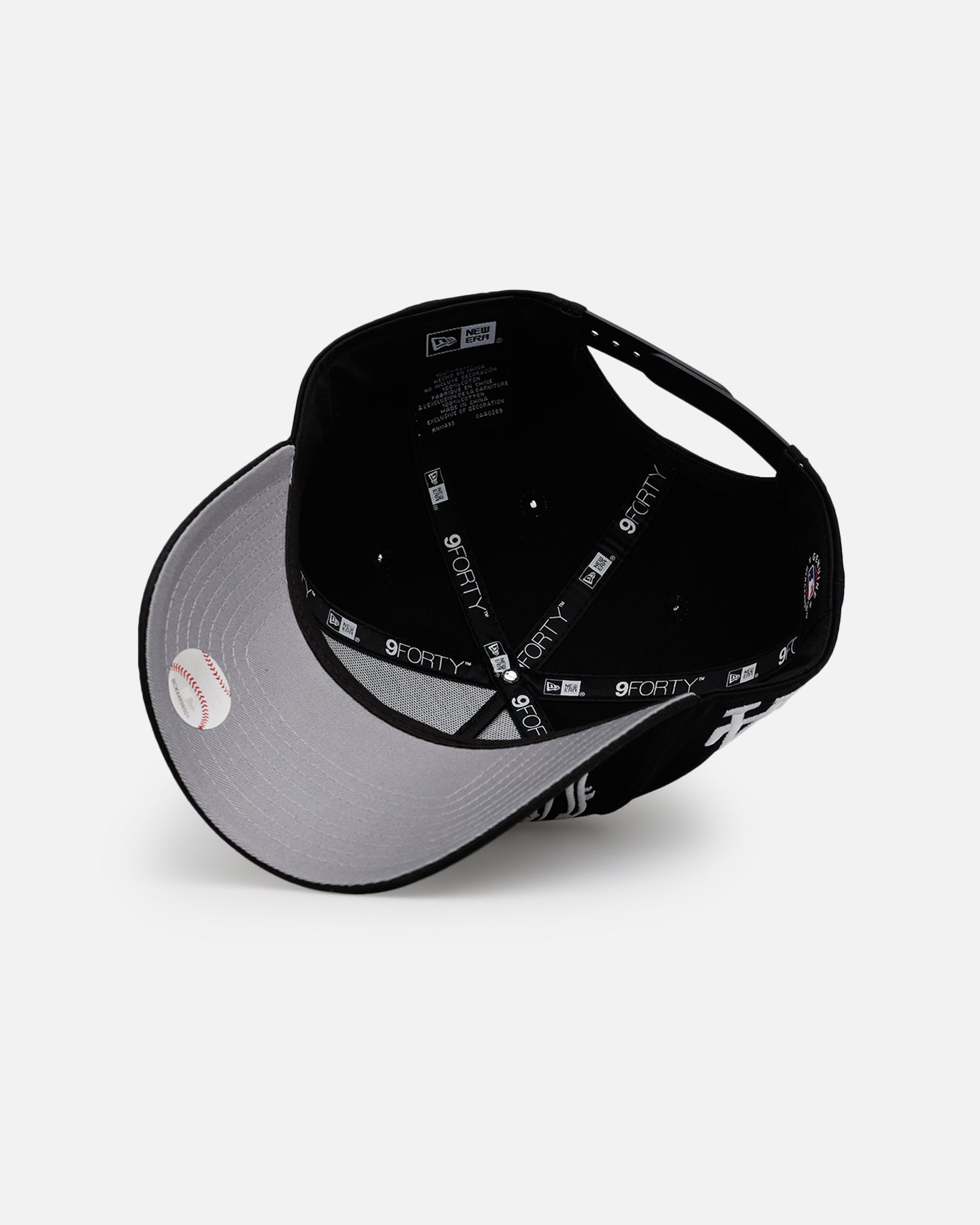 New Era Los Angeles Dodgers 'Oversized Gothic Script Crown' 9FORTY A-Frame Snapback Black/White、mySite、zt4zffjzw