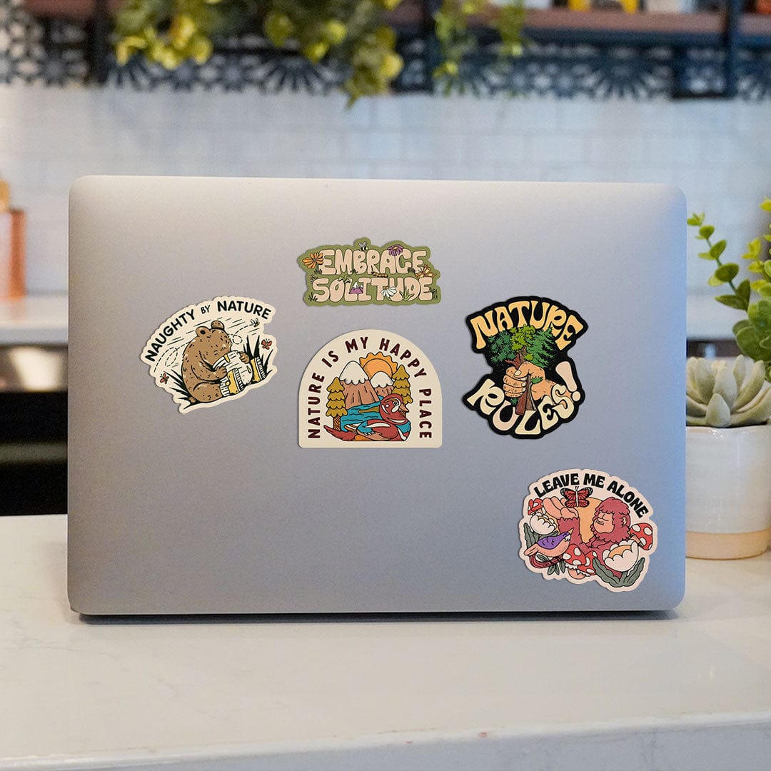  Leave Me Alone Nature Sticker 5 Pack、mySite、ghnorth