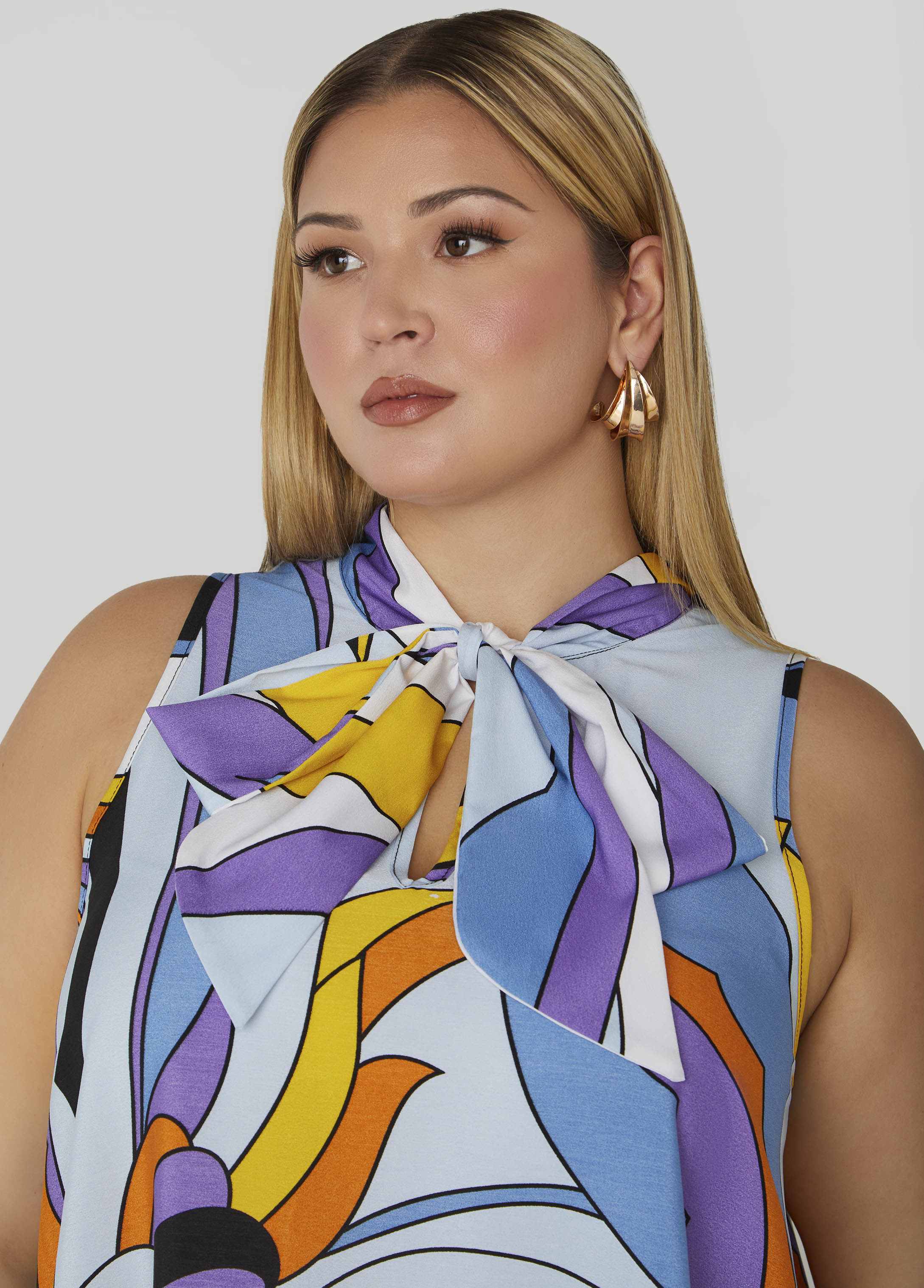 Scarf Print Swing Dress、mySite、bengalsvssteelers