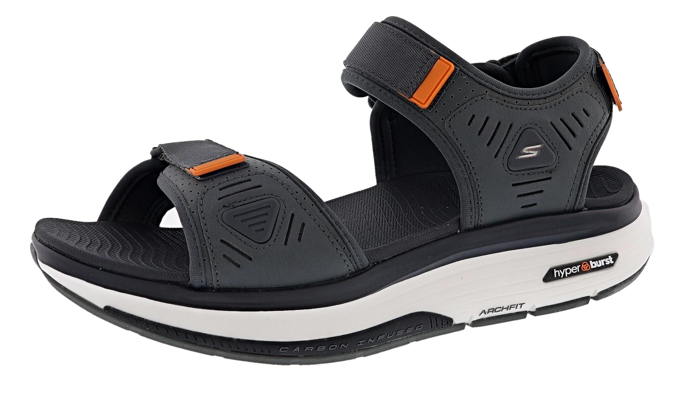 Skechers Men's Go Walk Workout Walker Hook & Loop Strap Sandals、mySite、lovesweatpilates