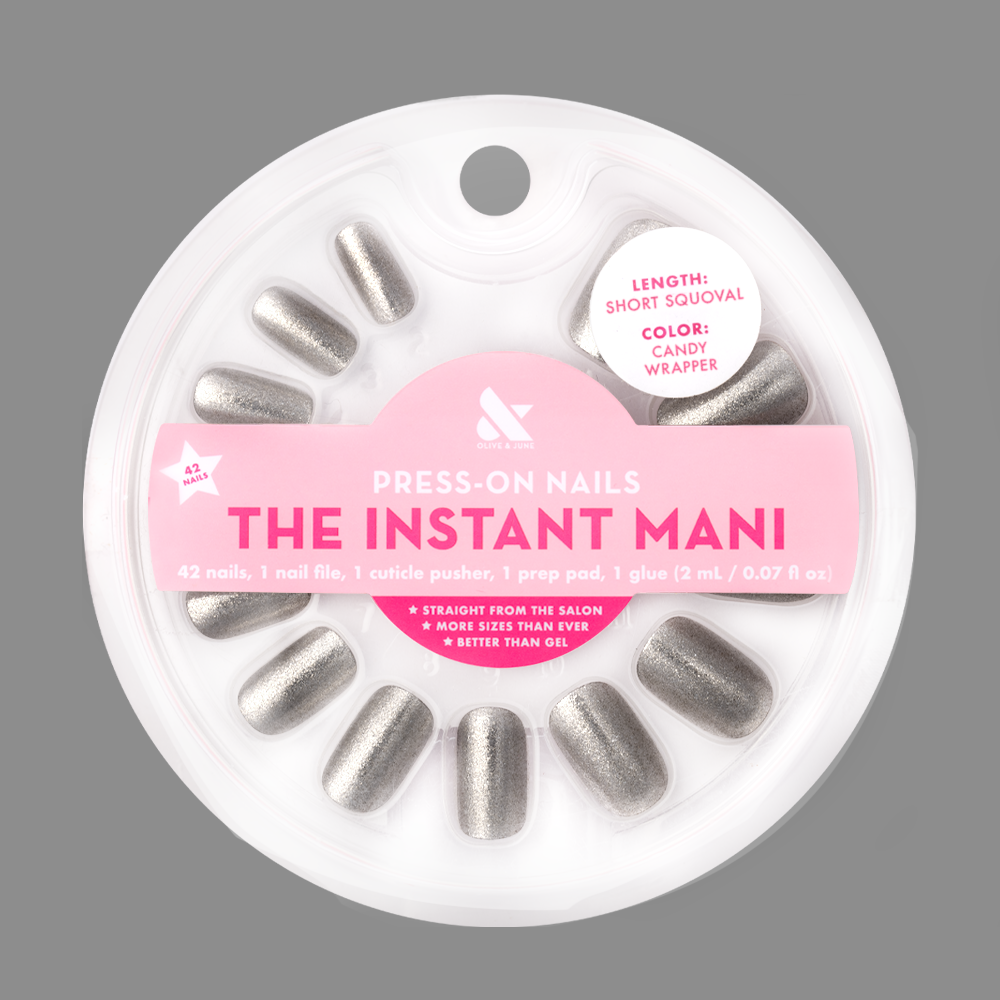 Candy Wrapper - Press-On | Short | Squoval、mySite、solidvoid