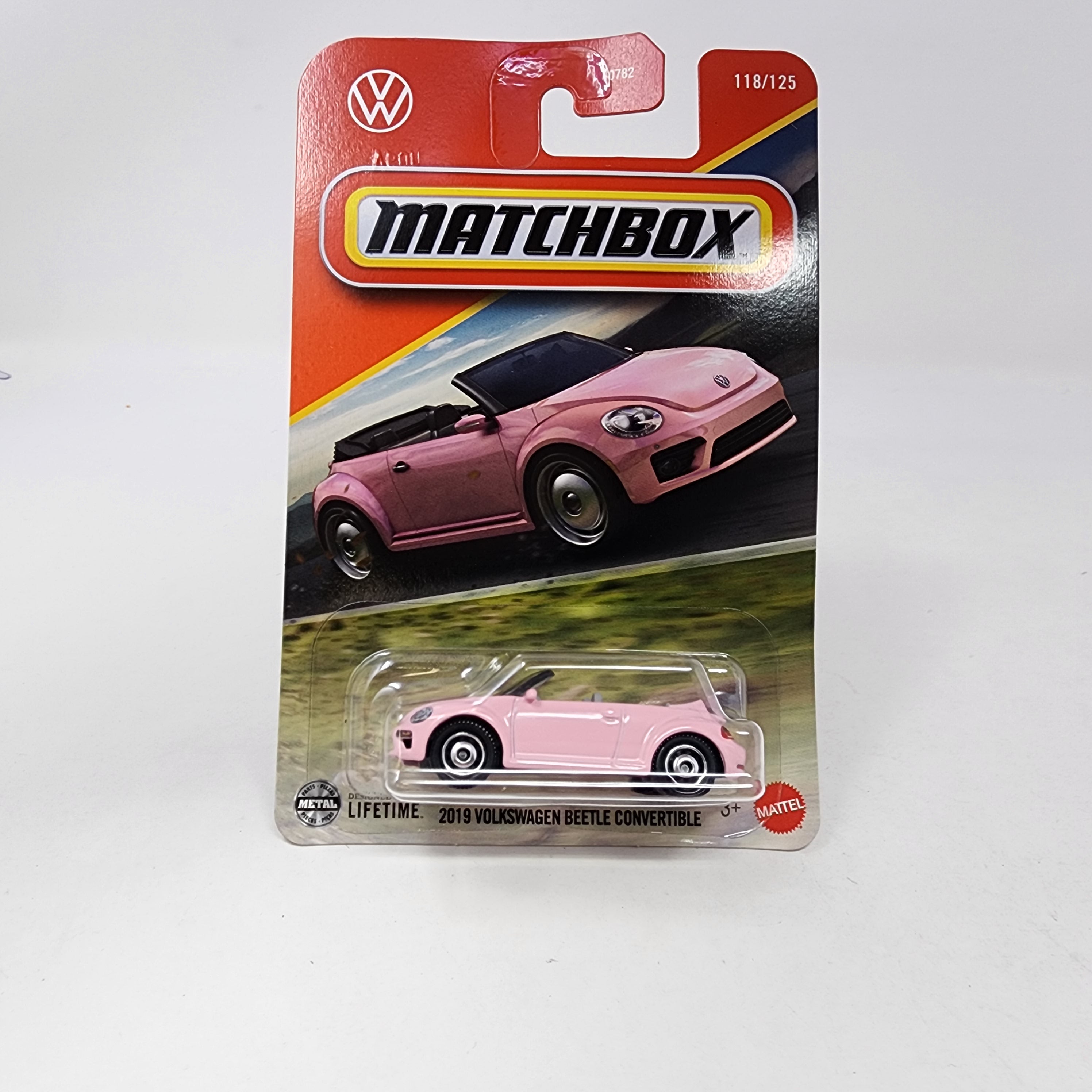 2019 Volkswagen Beetle Convertible #118 * PINK * 2025 Matchbox Basic Mainline Case G、mySite、hgirdovlk