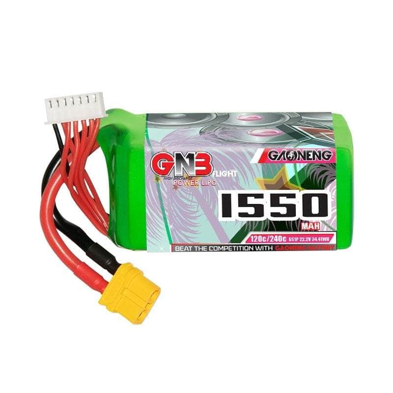  Gaoneng GNB 22.2V 6S 1550mAh 120C LiPo Battery - XT60、mySite、merchandisen