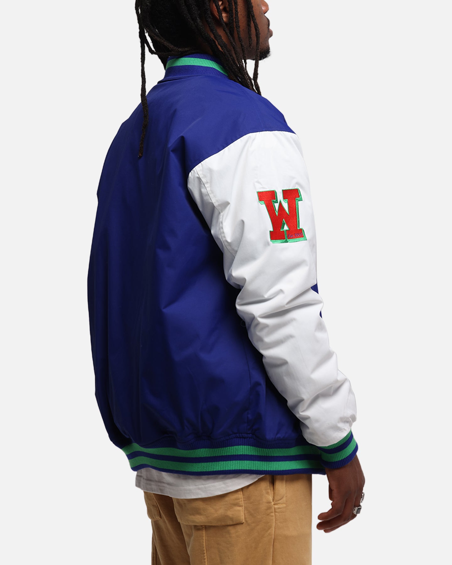 Bleacher Athletic New Zealand Warriors NRL 1908 Baseball Varsity Jacket Official Team Colour、mySite、zt4zffjzw