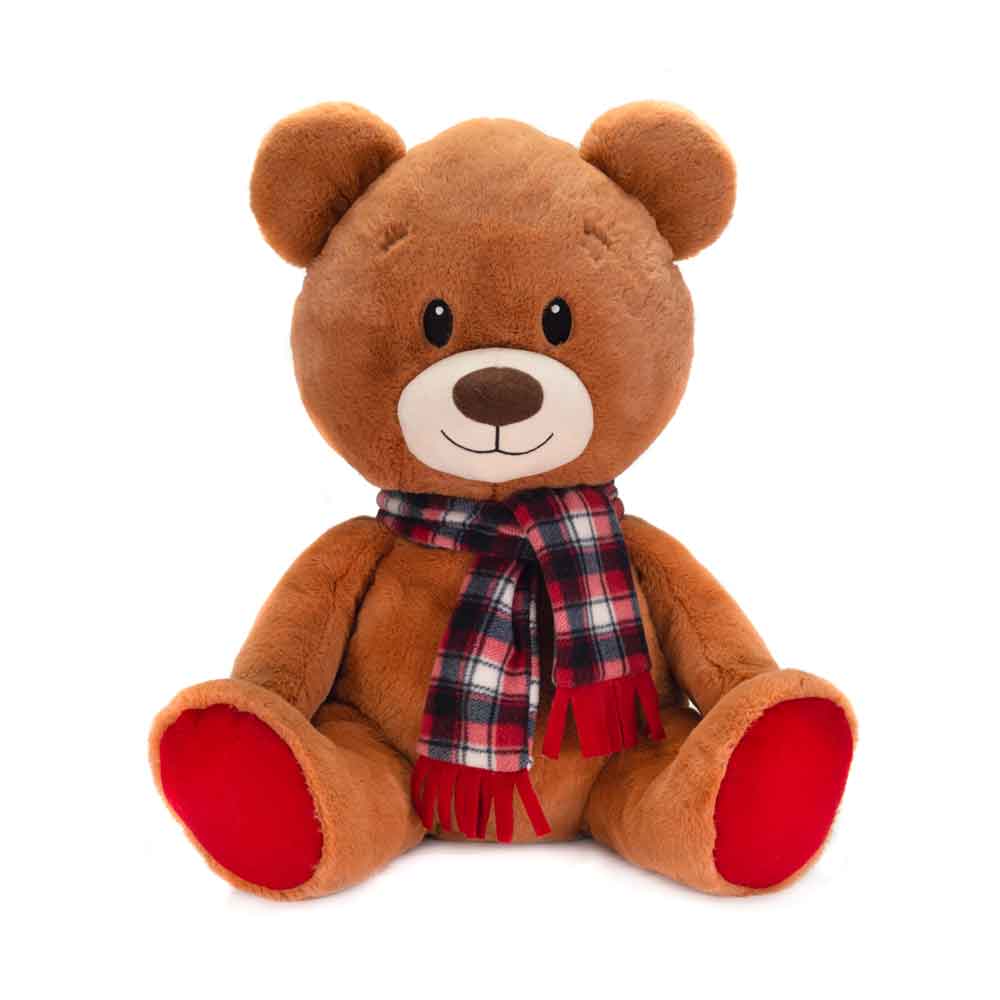PROMO - 22.5IN BEAR WITH PLAID SCARF、mySite、g9winljtr