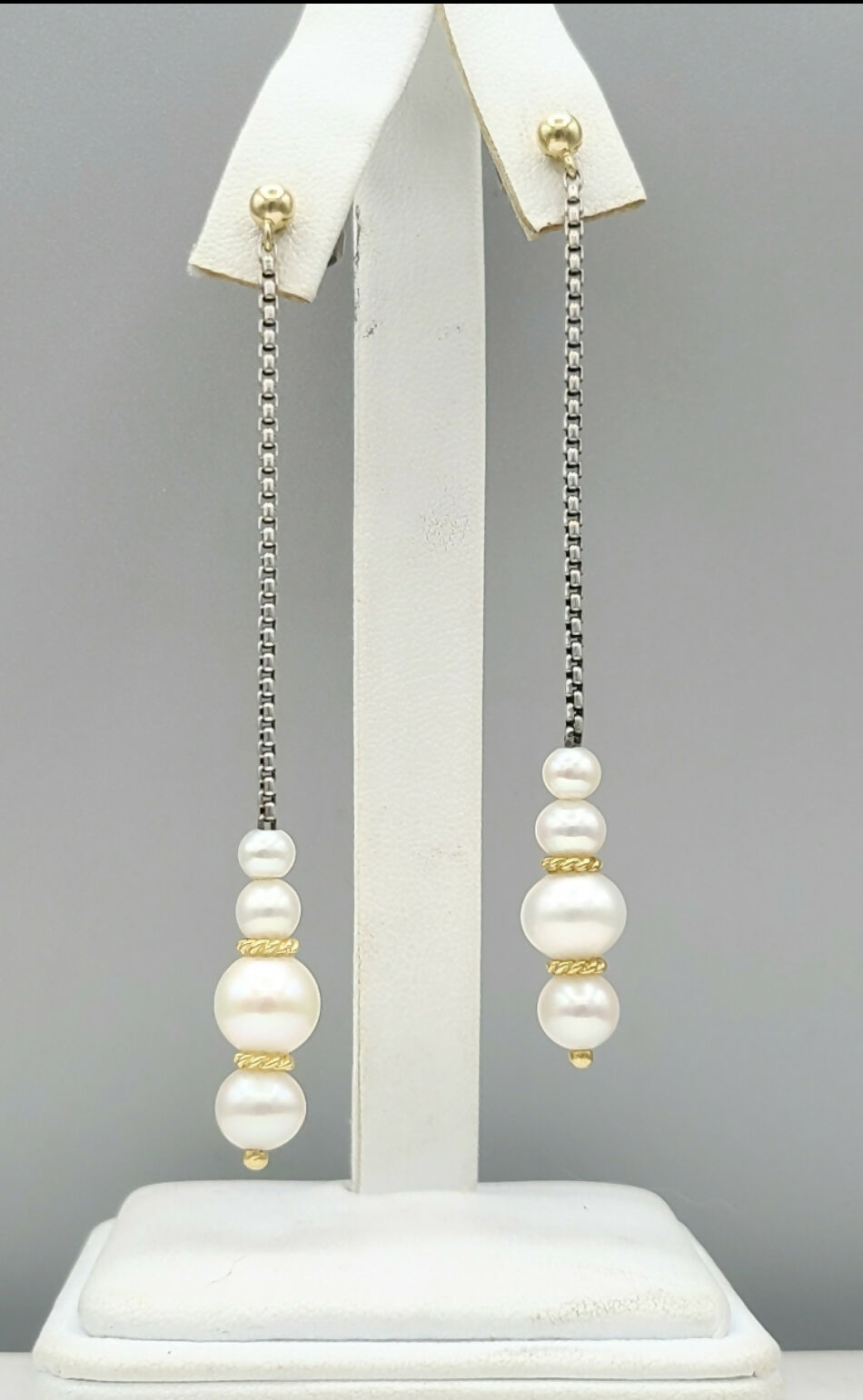 David Yurman聽Pearl聽Drop聽Gold聽Station聽Earrings、mySite、hinf8tx79