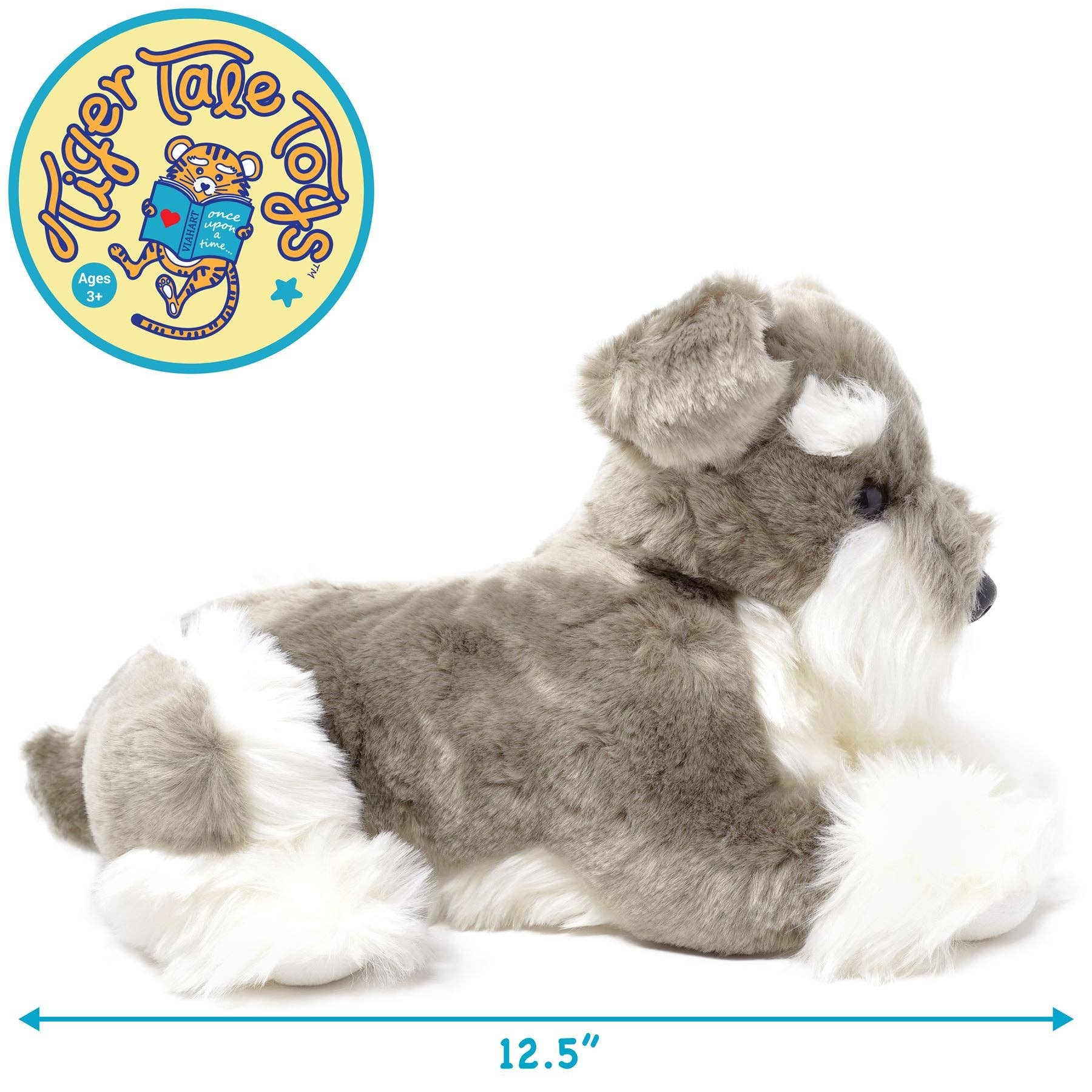 Siegfried The Schnauzer | 7 Inch Stuffed Animal Plush - Dog Plush Toy for Kids、mySite、g9winljtr