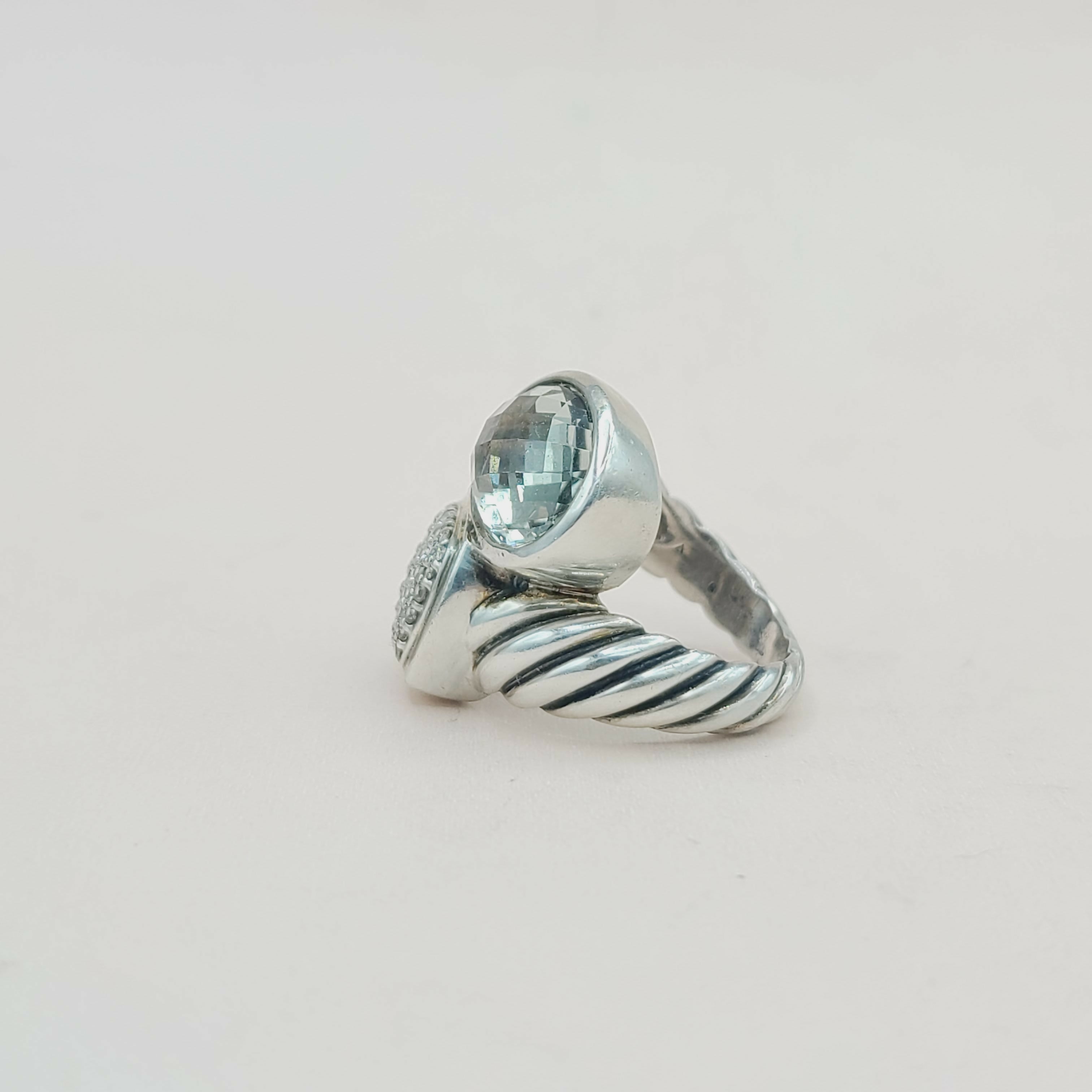 David Yurman Bypass Ring Prasiolite & Diamond、mySite、hinf8tx79