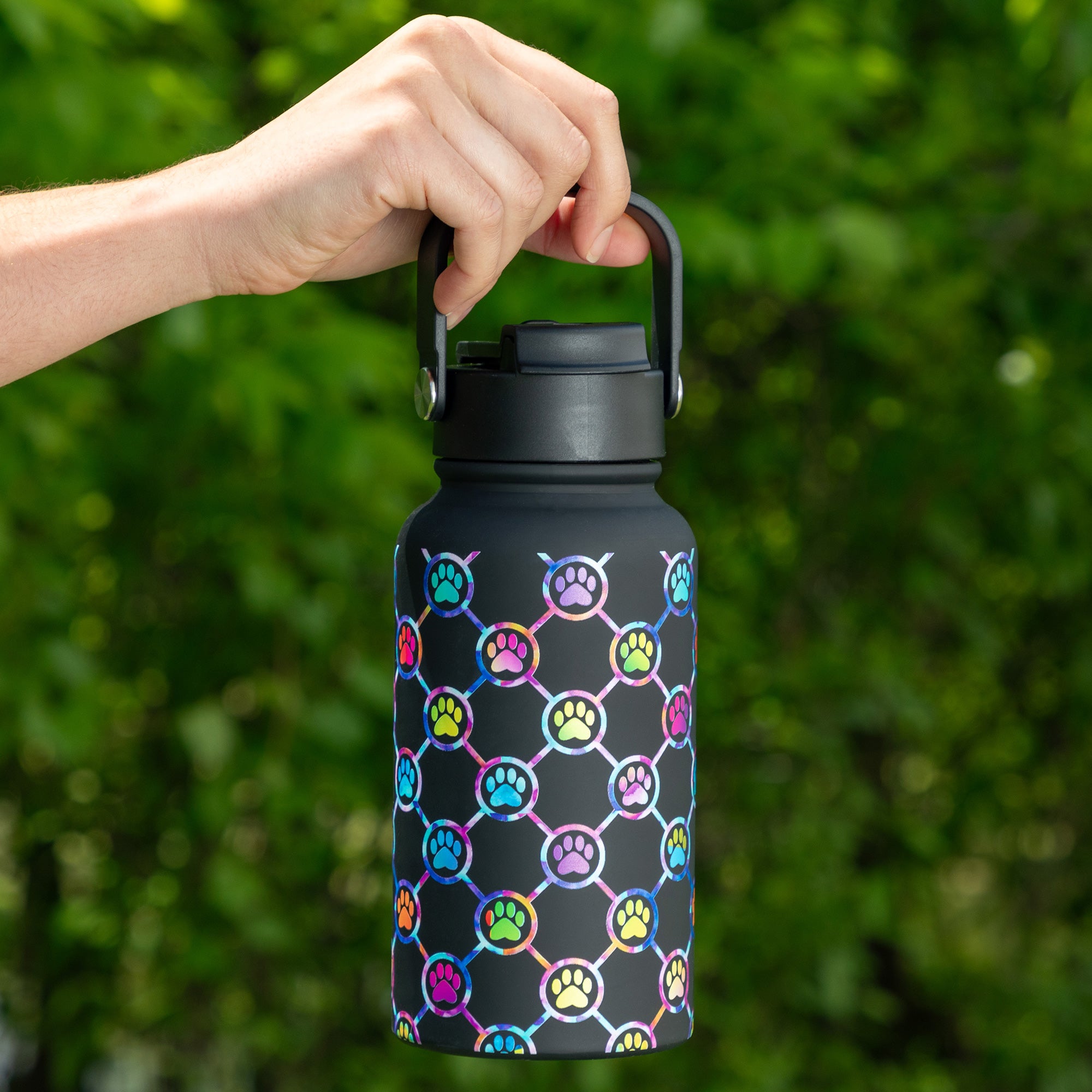 Double Wall Stainless Steel Paw Print Tumbler - 22 oz、mySite、camillekostekn