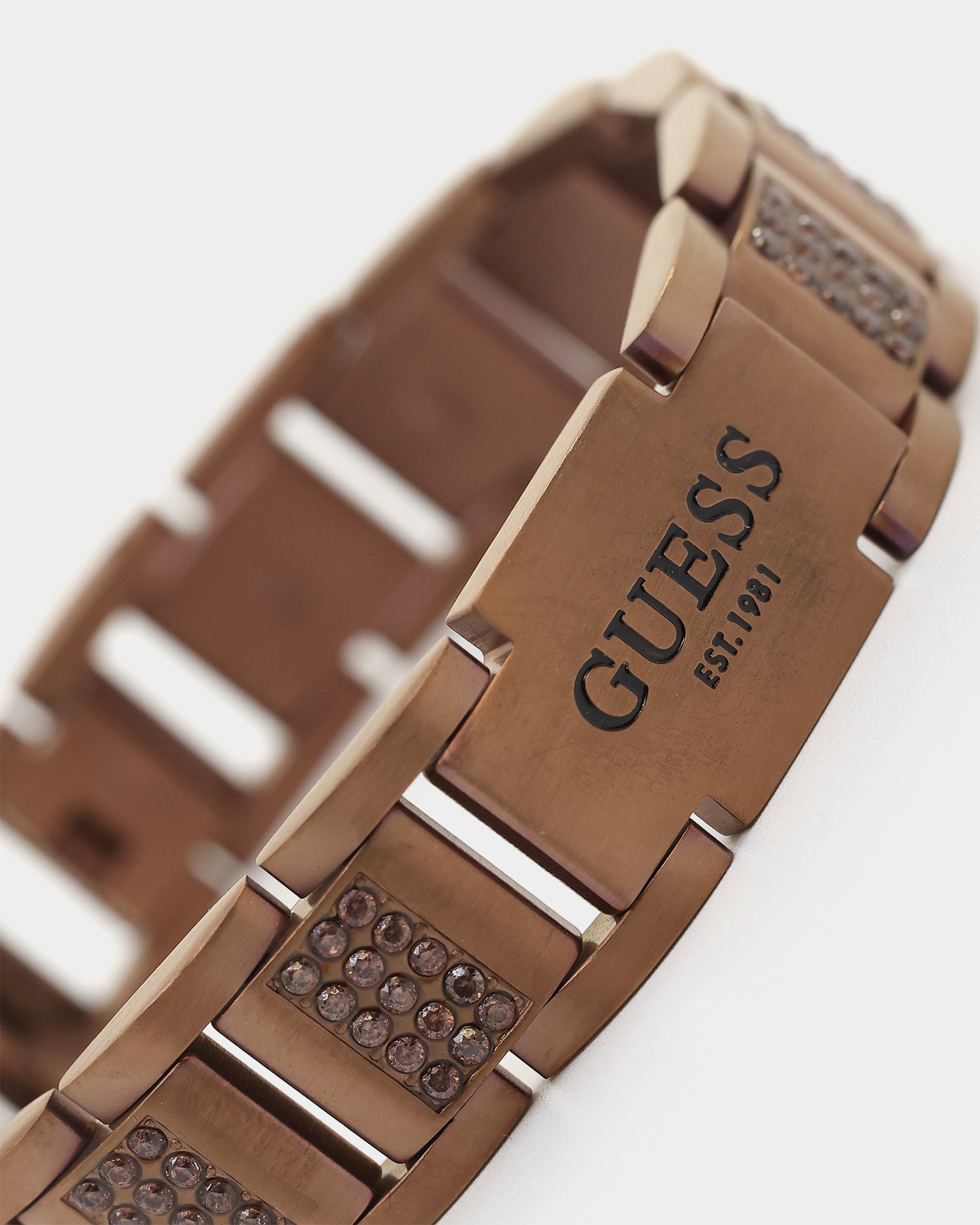 Guess Mainline Frontier 15mm Bracelet Chocolate Brown、mySite、zt4zffjzw