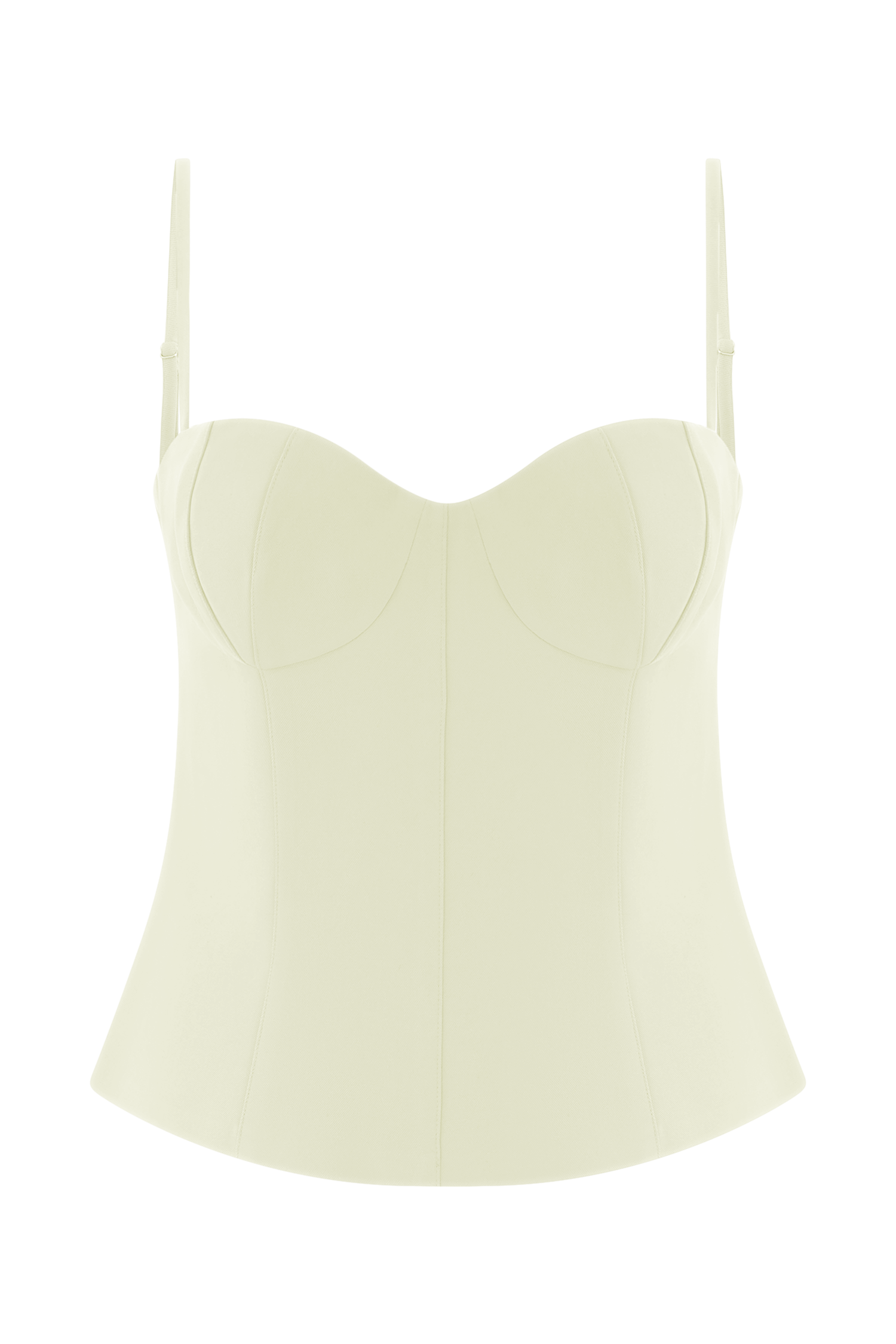 Jaime Spaghetti Strap Suiting Top - Ivory、mySite、solidvoid