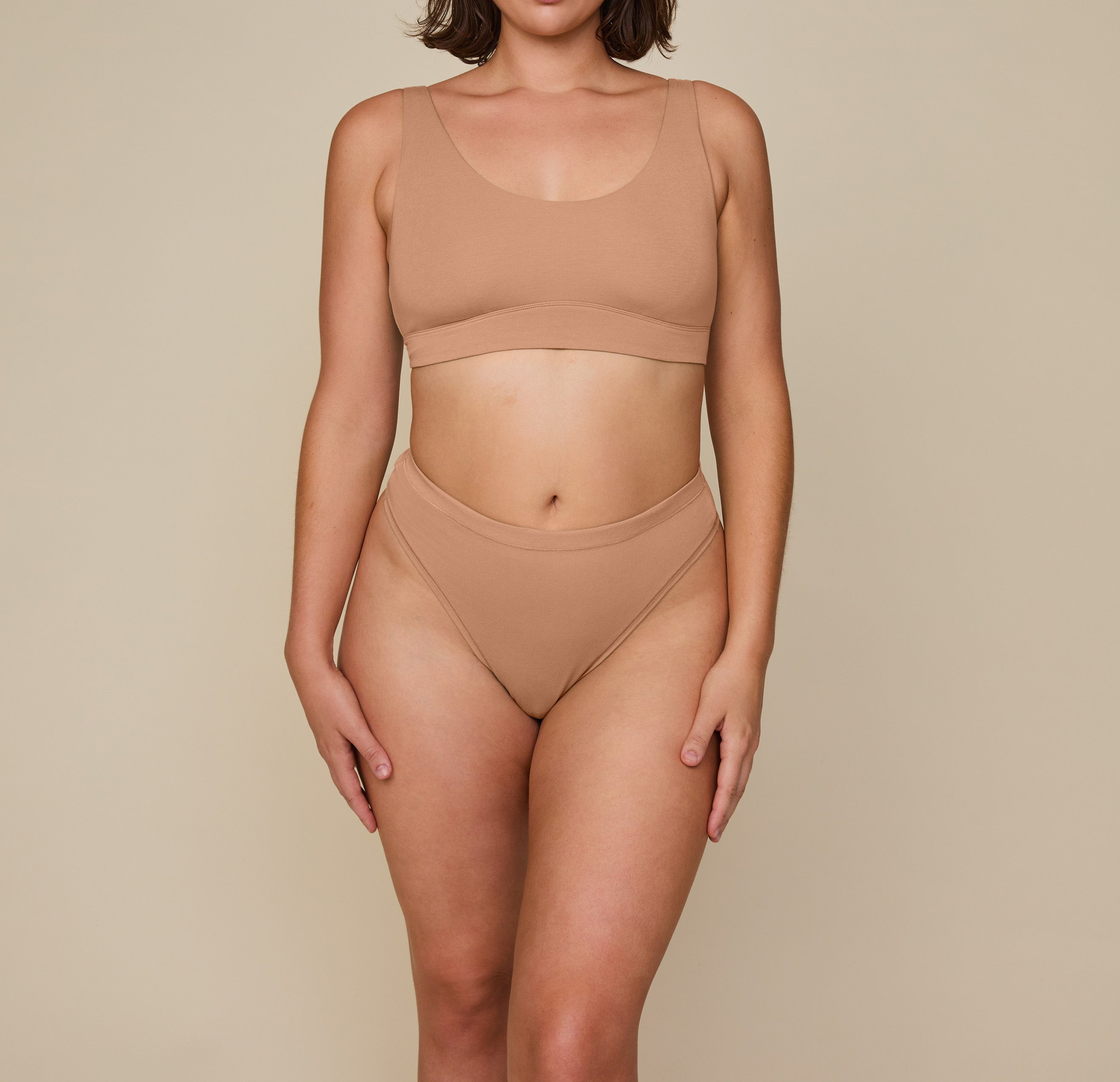 Cloud Cotton Highwaist Thong - Dune、mySite、bengalsvssteelers