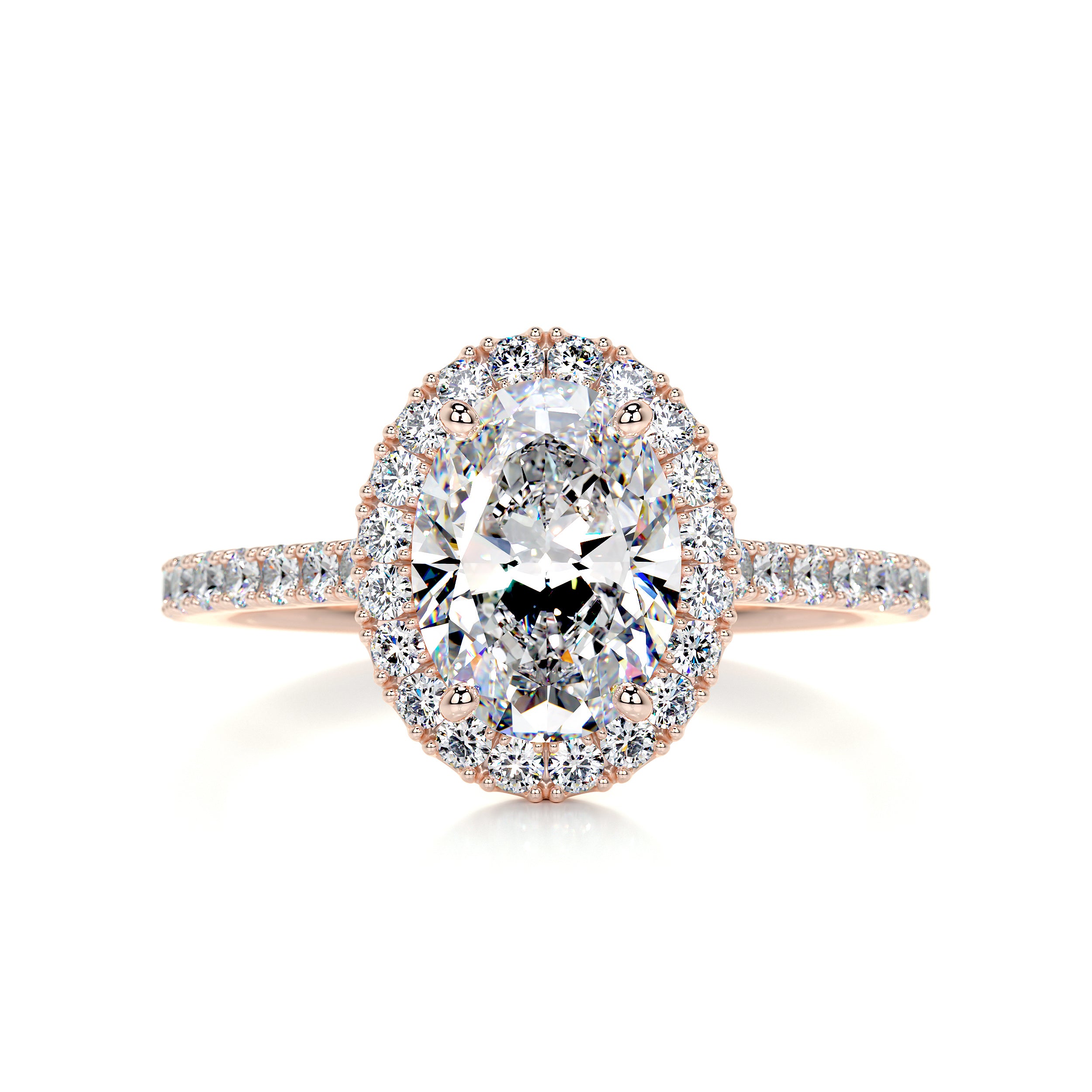 Maria Moissanite & Diamond Ring -14K Rose Gold、mySite、hinf8tx79