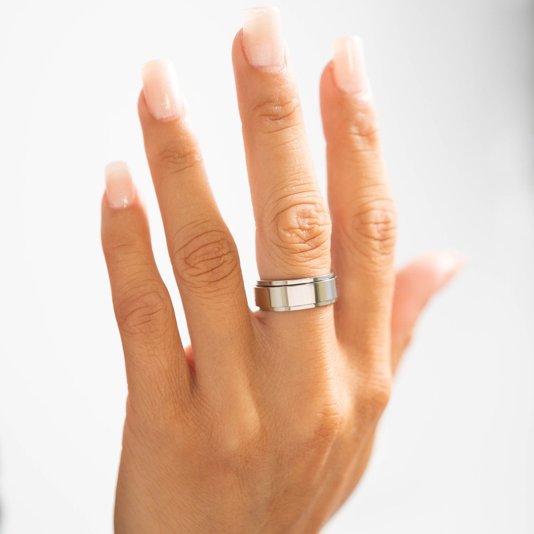 Stainless Steel Polished Spinner Ring / SRJ0004、mySite、dreamappss