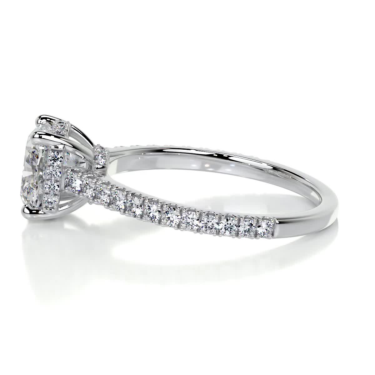 Cassandra Lab Grown Diamond Ring -18K White Gold (RTS)、mySite、hinf8tx79