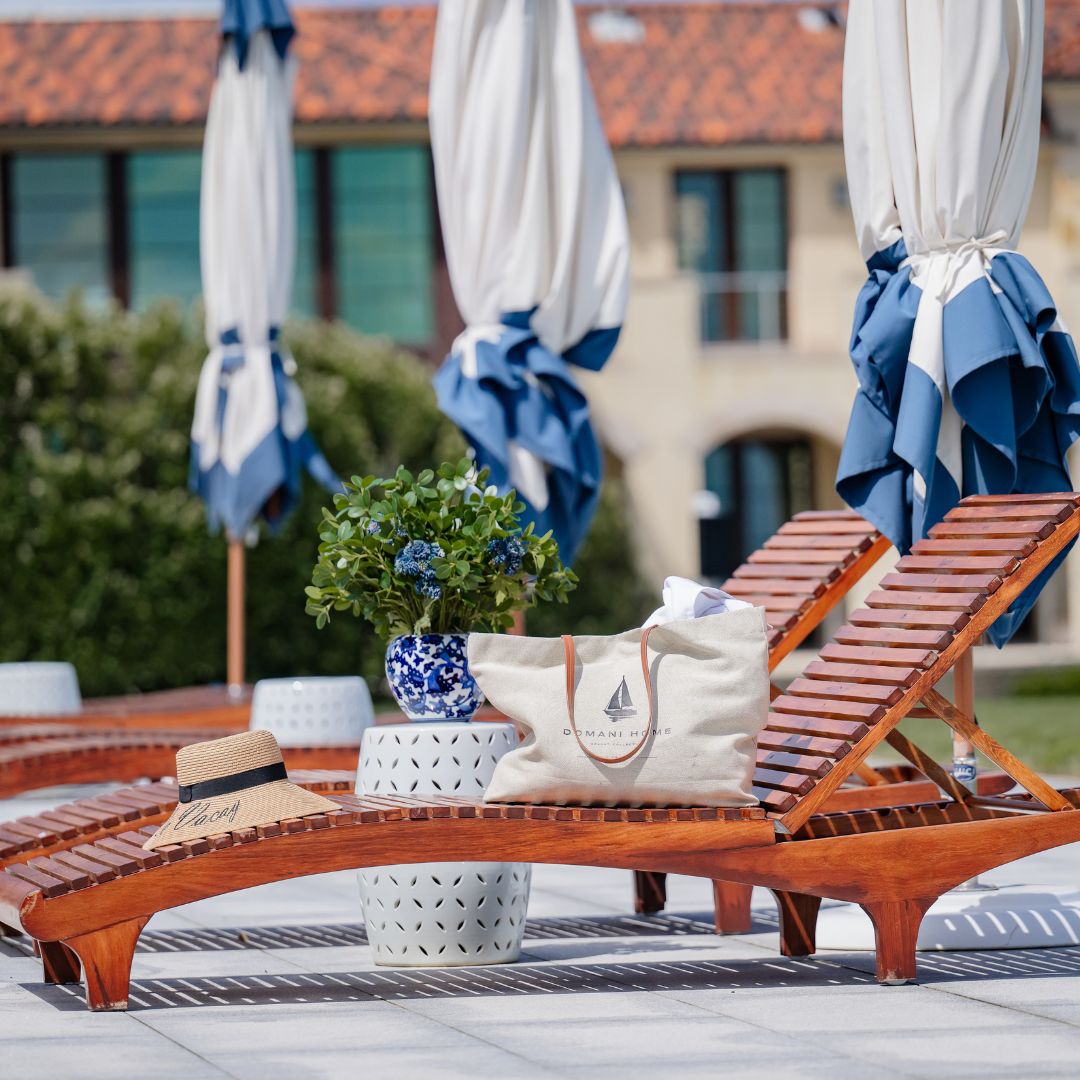  DH Resort Collection Canvas Leather Beach Tote、mySite、elrpsem3k