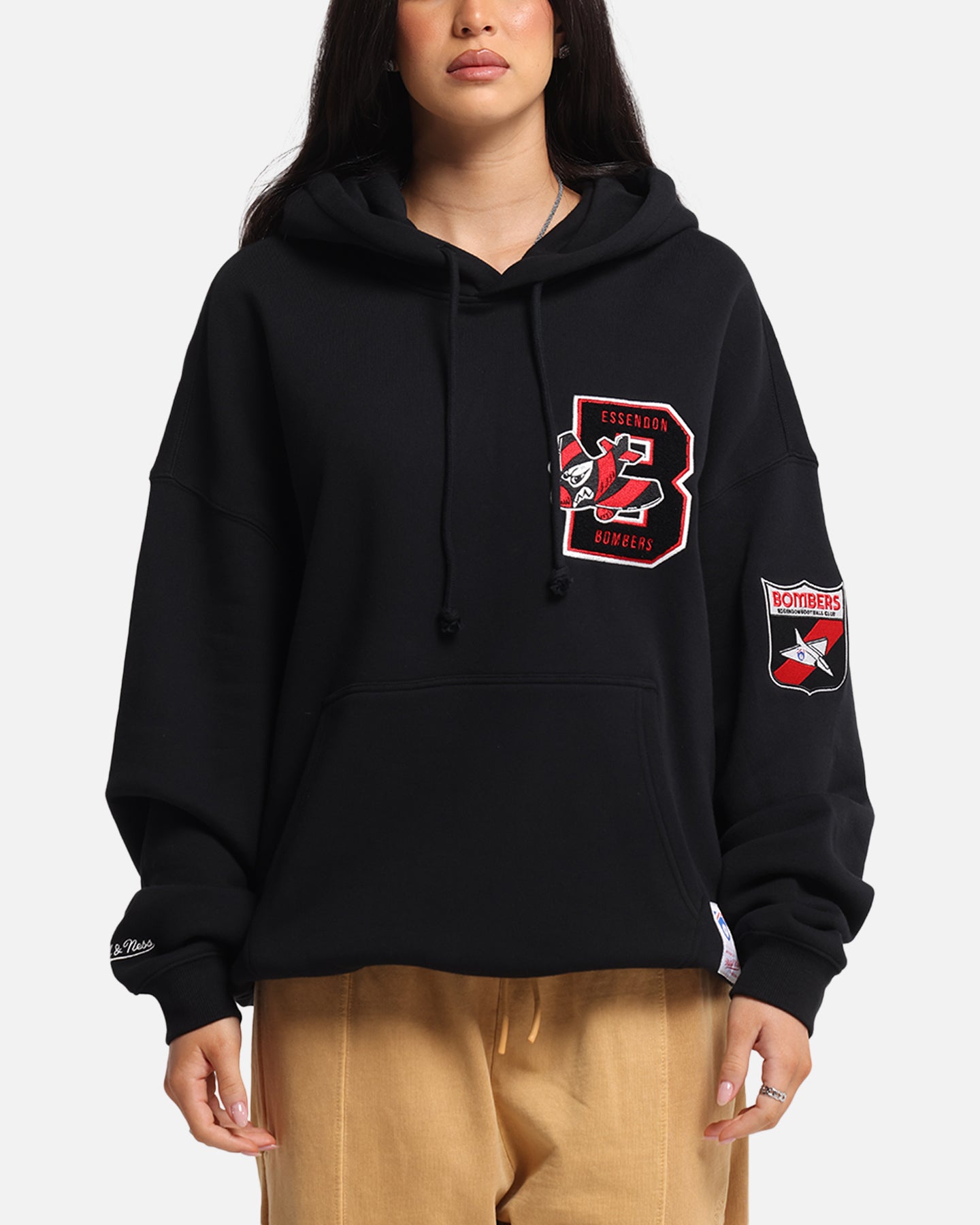 Mitchell & Ness Essendon Bombers Team Hoodie Solid Black、mySite、zt4zffjzw