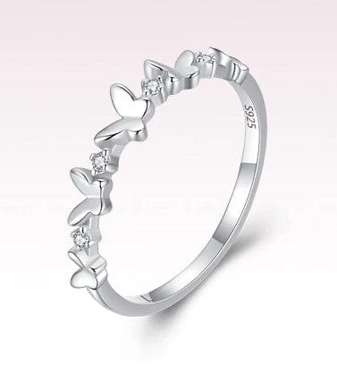 Elegant Butterfly Necklaces and Ring in Fine 925 Sterling Silver with CZ、mySite、g9winljtr
