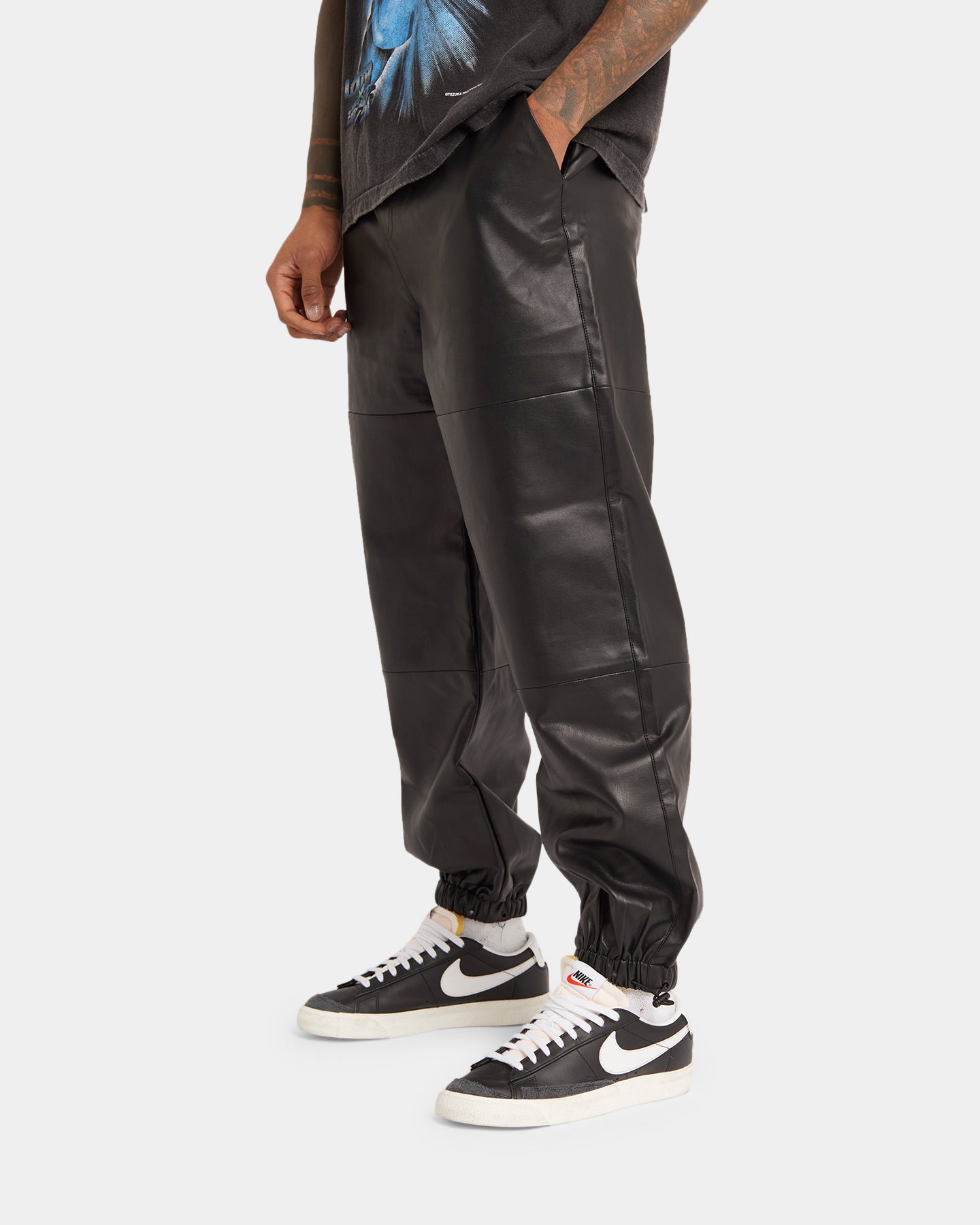 XXIII Felix Leather Jogger Black、mySite、zt4zffjzw