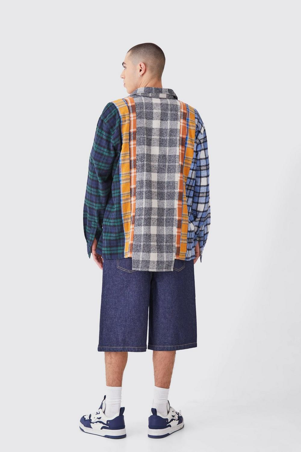  Boohooman Denim Jorts In Indigo Indigo、mySite、justintrudeaud