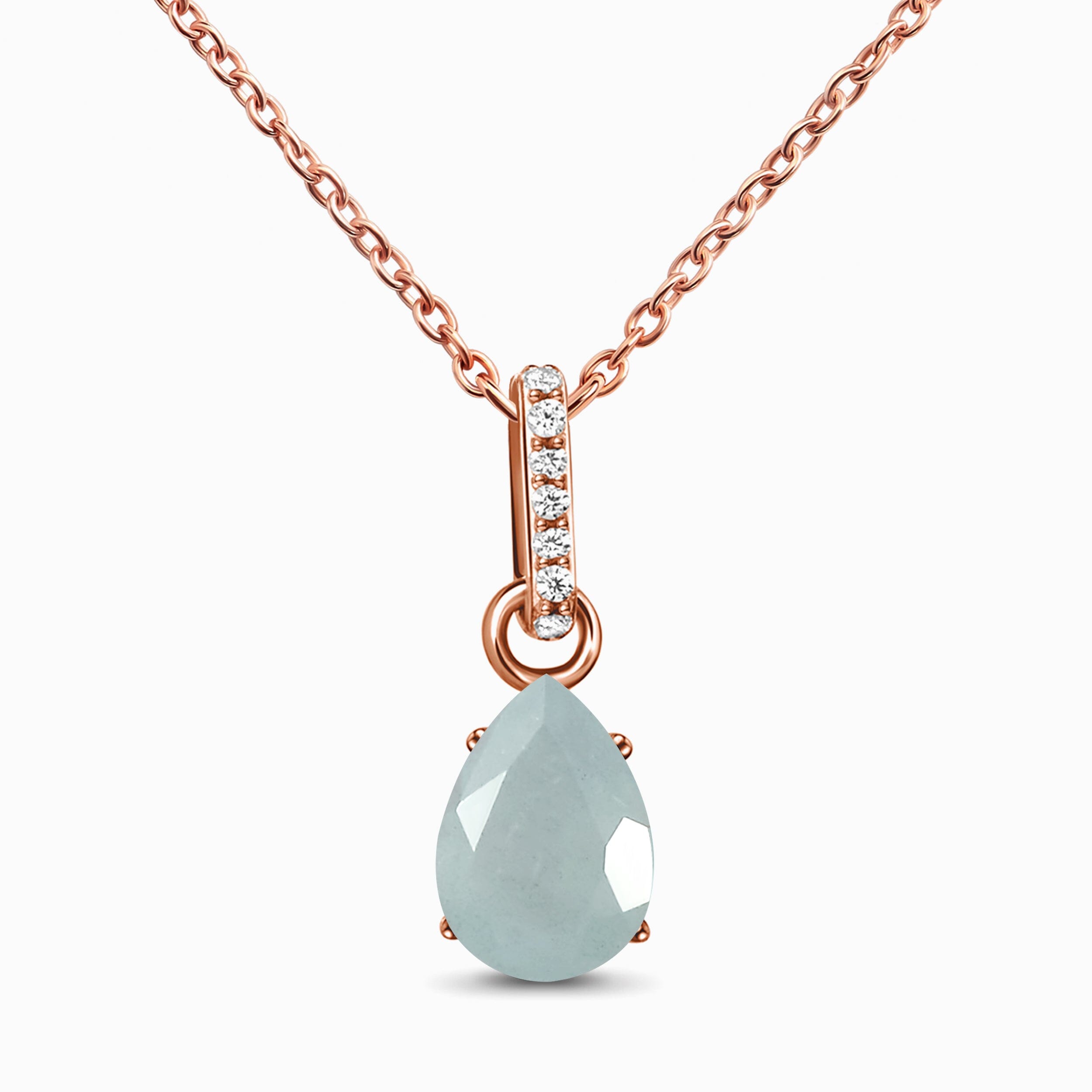Aquamarine Necklace Sway - March Birthstone、mySite、hinf8tx79