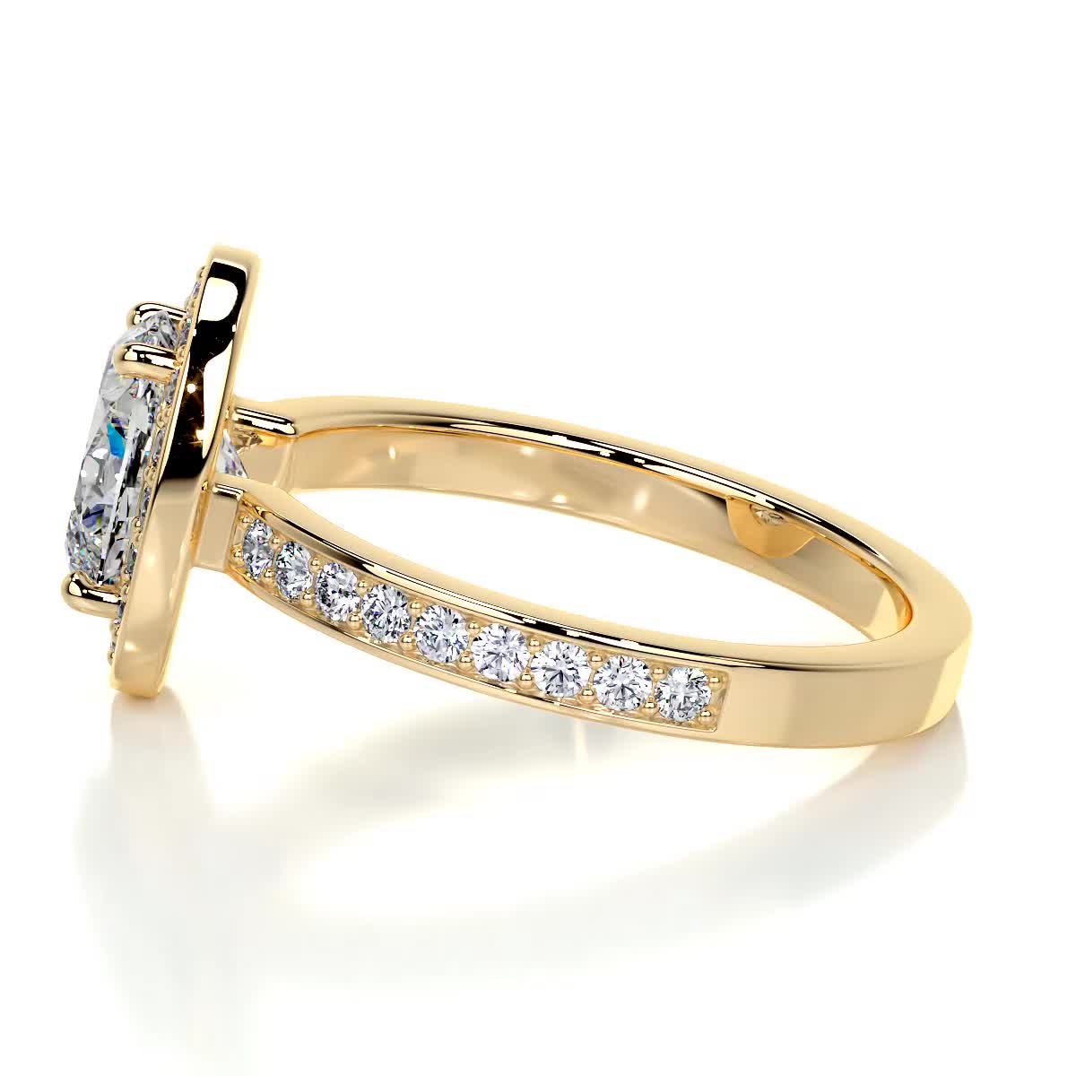 Raina Lab Grown Diamond Ring -18K Yellow Gold、mySite、hinf8tx79