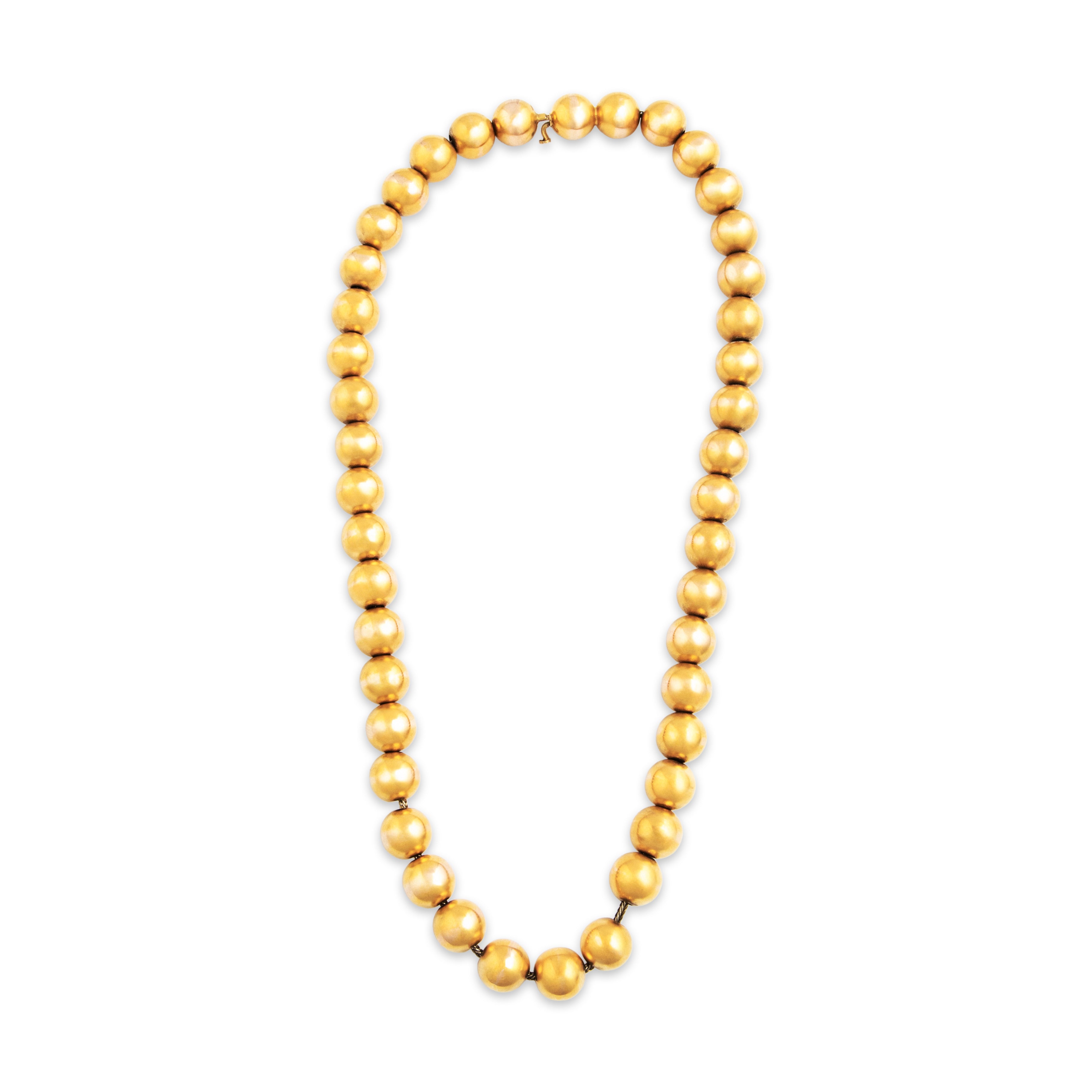 Antique 14k Yellow Gold Fabulous Bead Statement Necklace 15.75、mySite、hinf8tx79