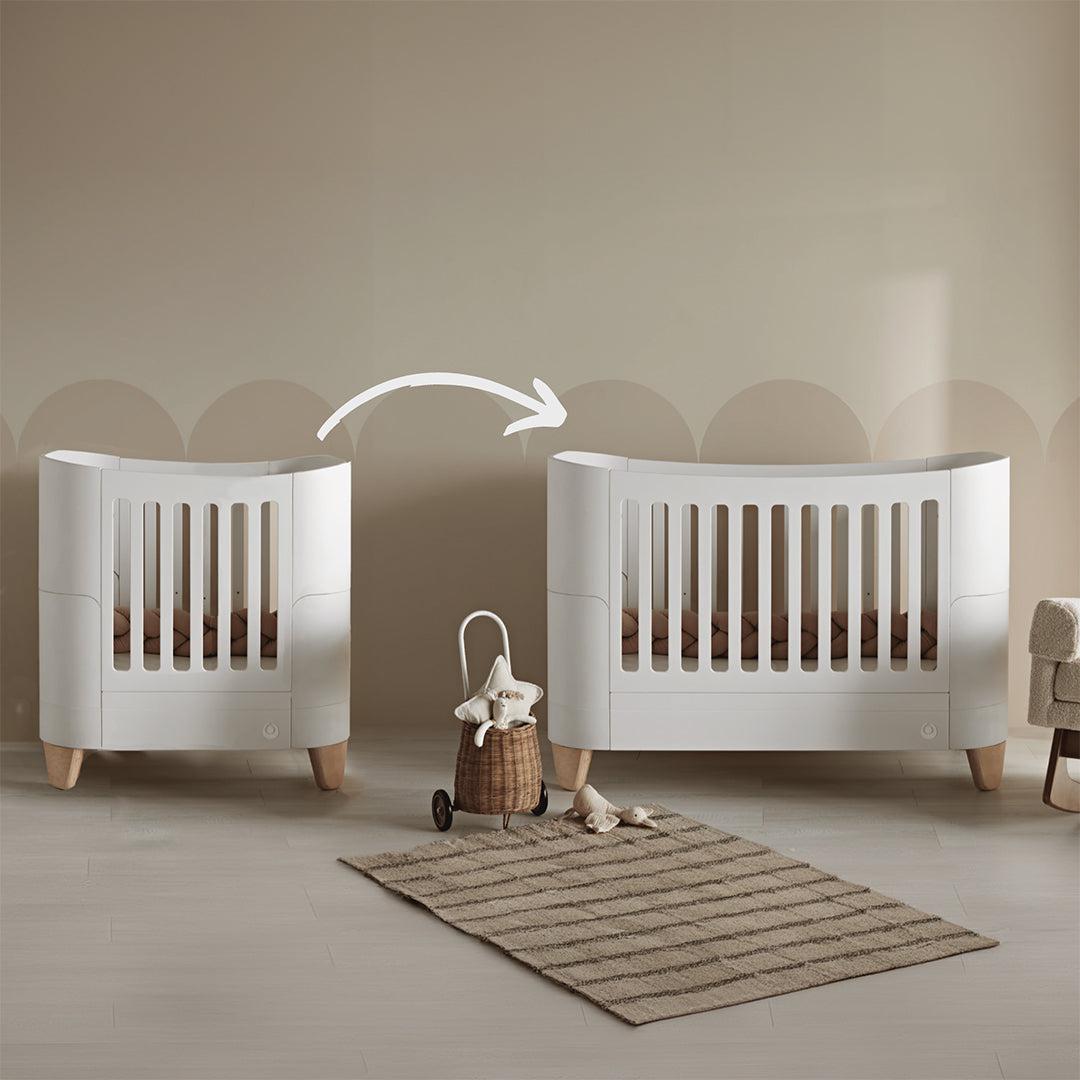  Gaia Baby Serena Mini Cot Bed Extension - White、mySite、merchandisen