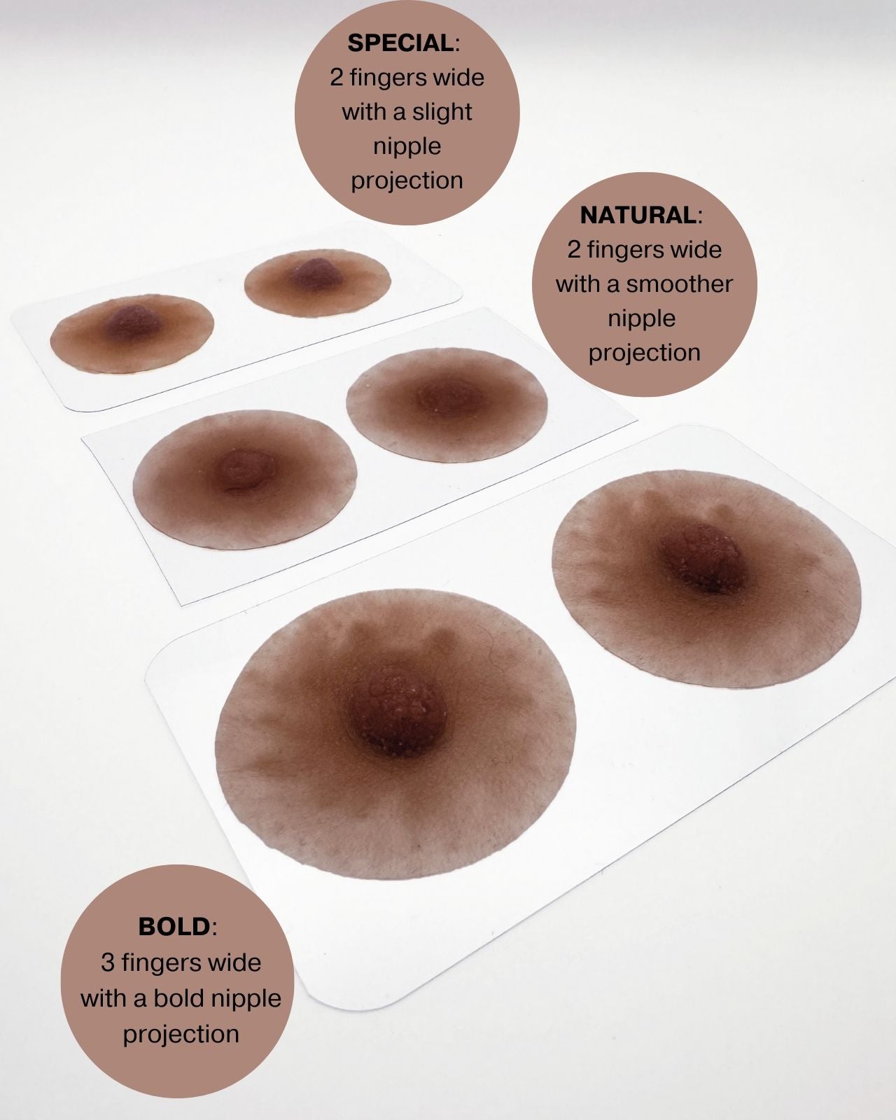 Pink Perfect Prosthetic Nipples in Brown、mySite、bengalsvssteelers