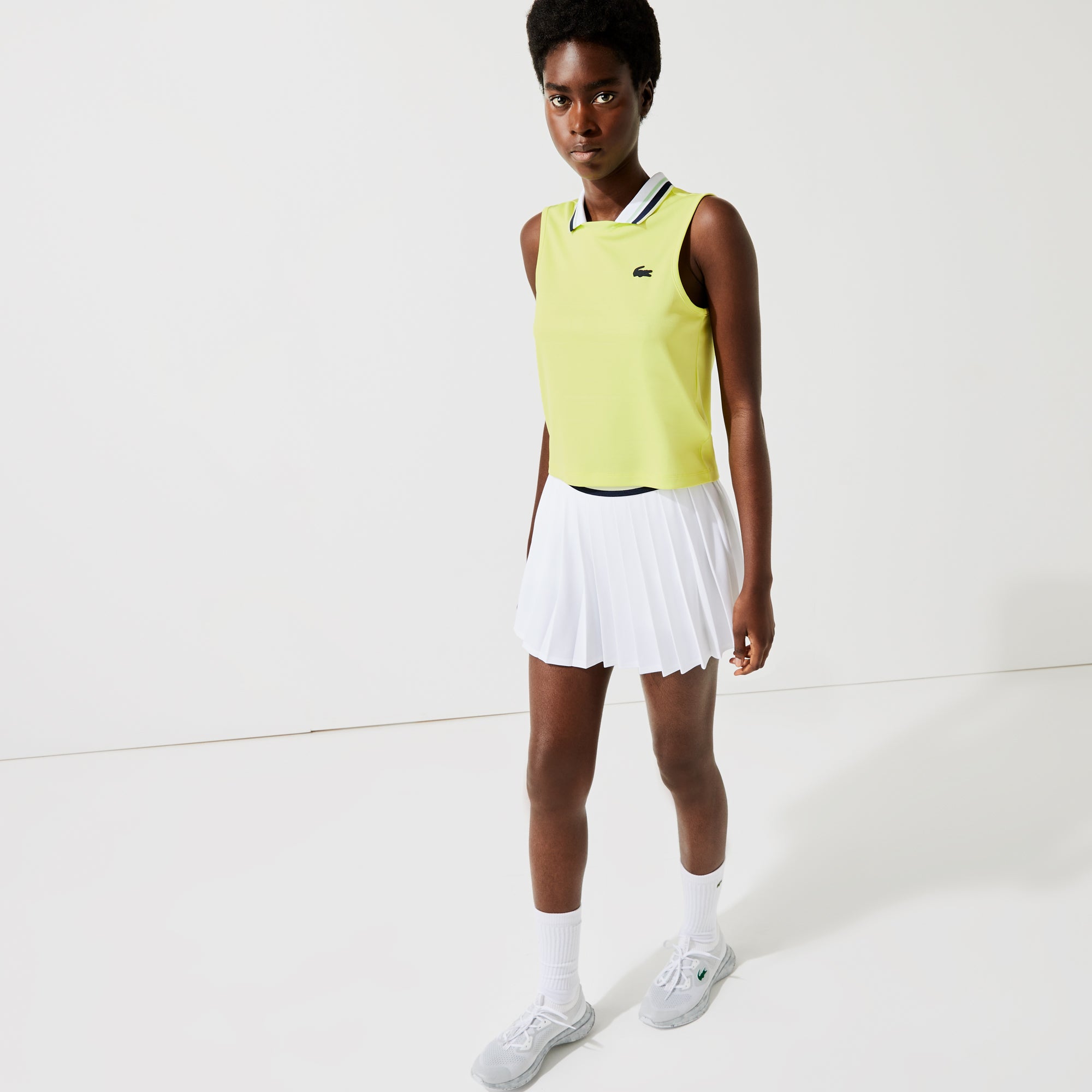 Lacoste Women's Jacquard Tennis Tank