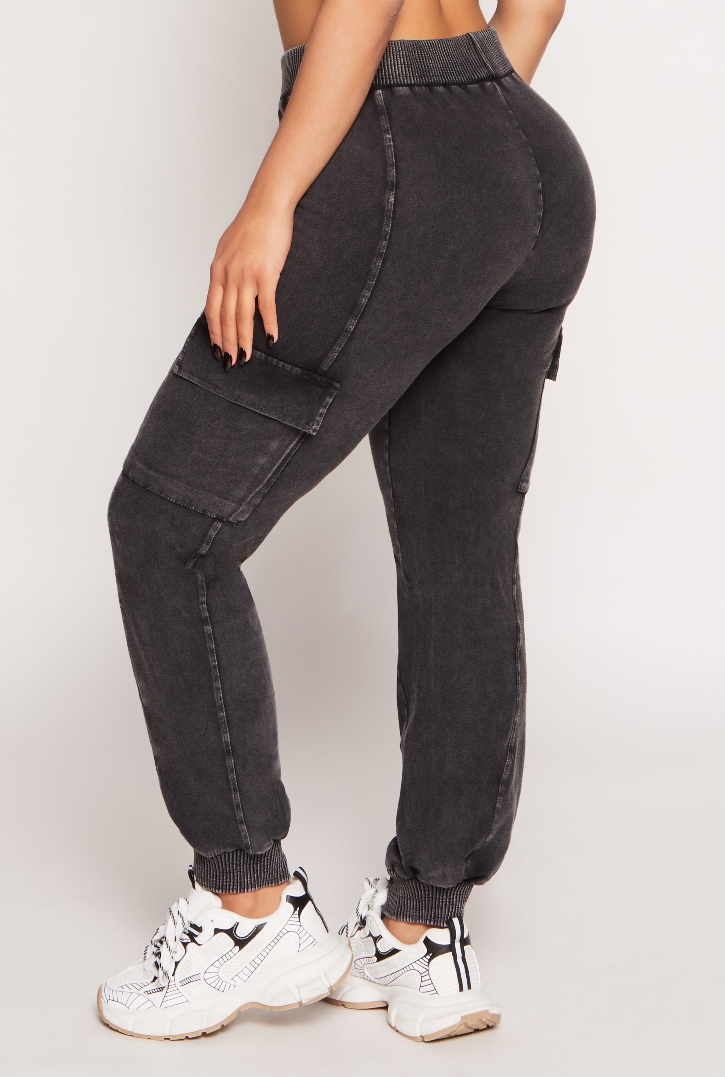 Acid Wash Pintuck Cargo Joggers、mySite、camillekostekn